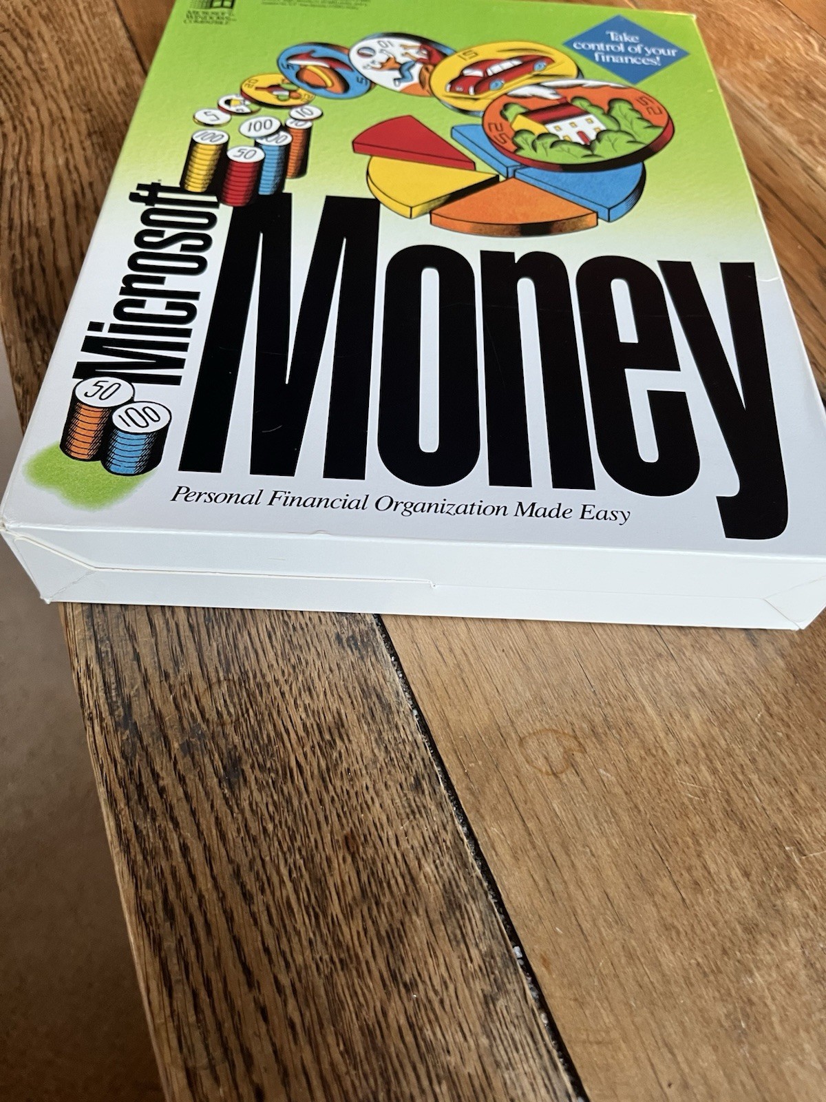Rare 1992 Complete Retail Box Microsoft Money Version 2.0 | Dual Disc Software