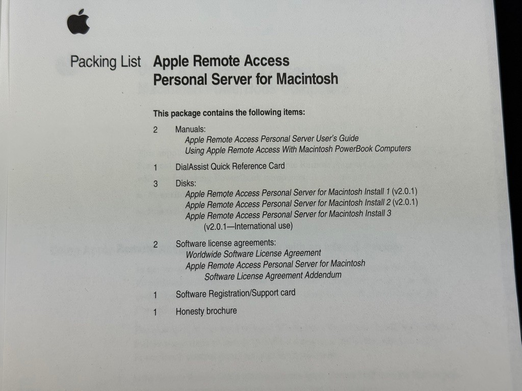 1993 Vintage Macintosh ~ Apple Remote Access Personal Server ~ NEVER USED