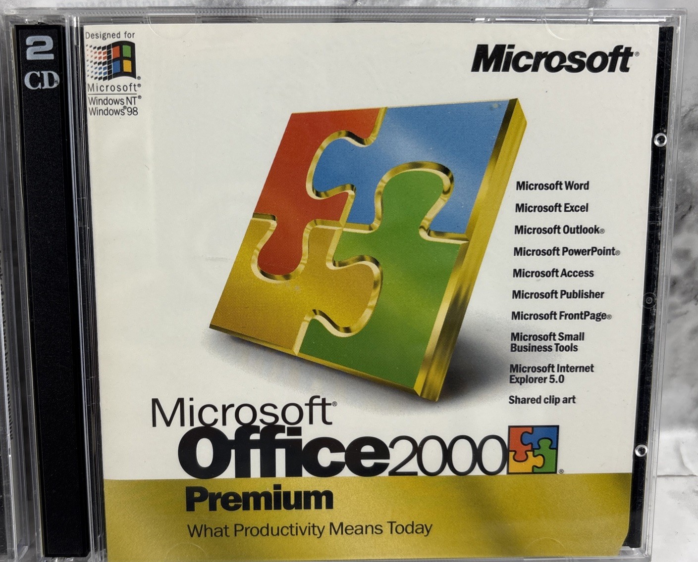 Microsoft Office 2000 Premium 4 CDs Set With Keys