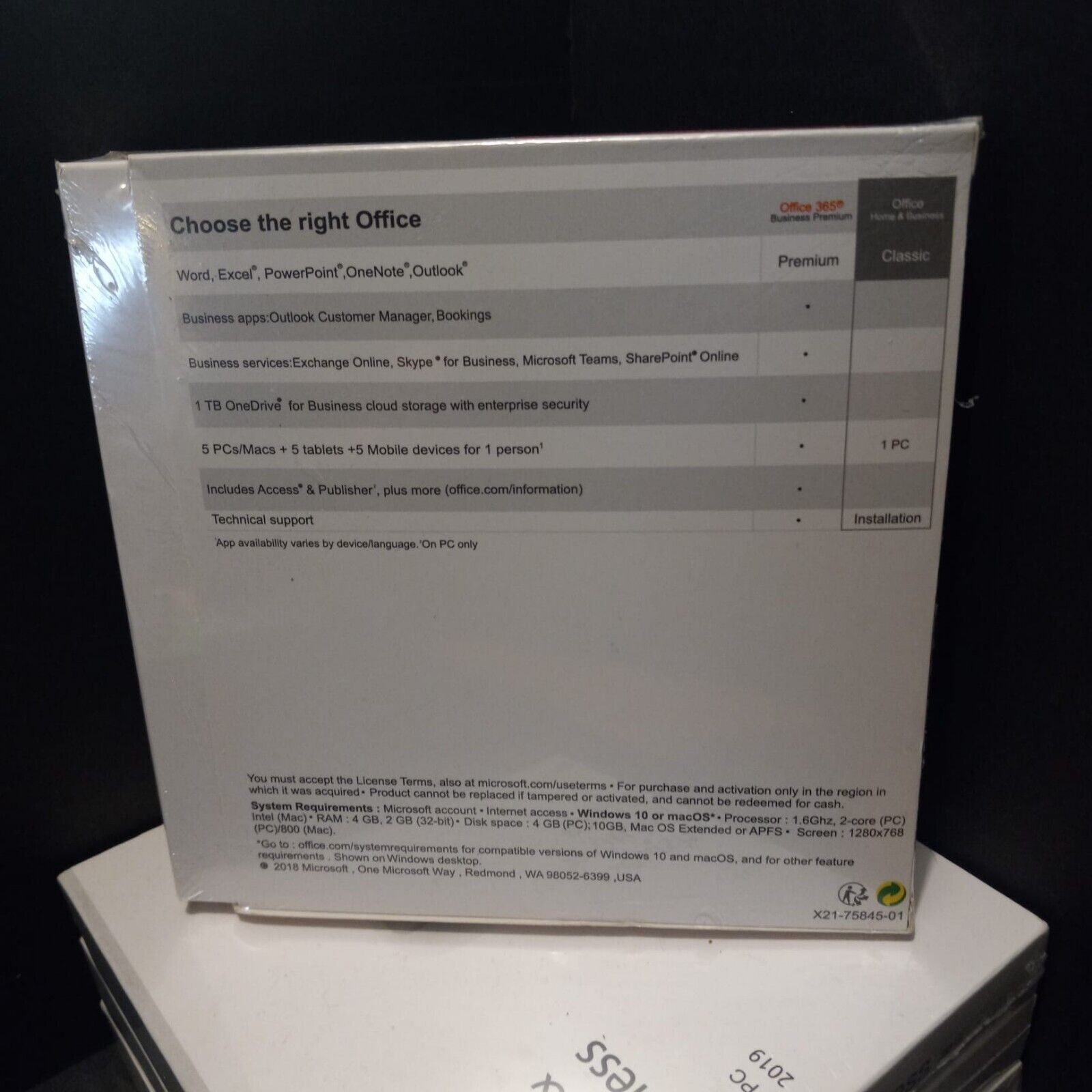 Microsoft Office Home & Business 2019 Sealed DVD Retail Windows PC ship next day