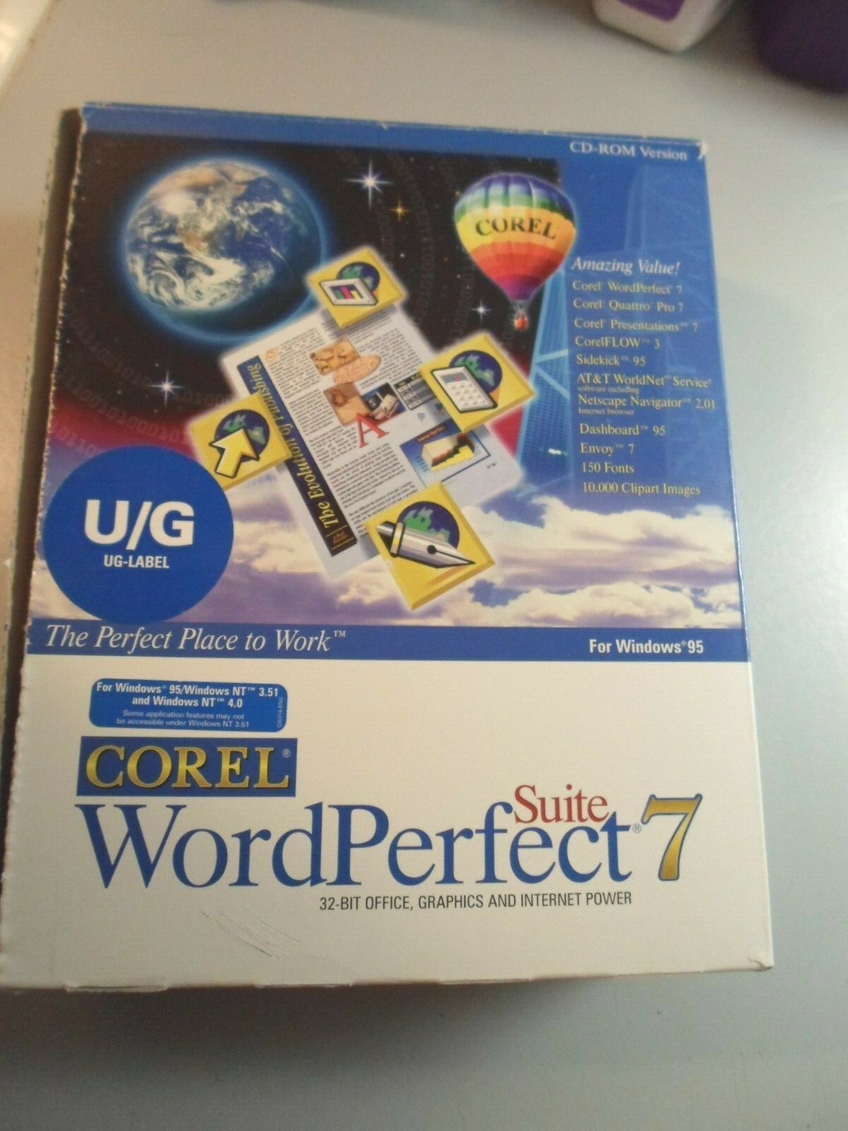 Vintage Corel WordPerfect Suite 7 Windows 95 CD-ROM Books Advertisements