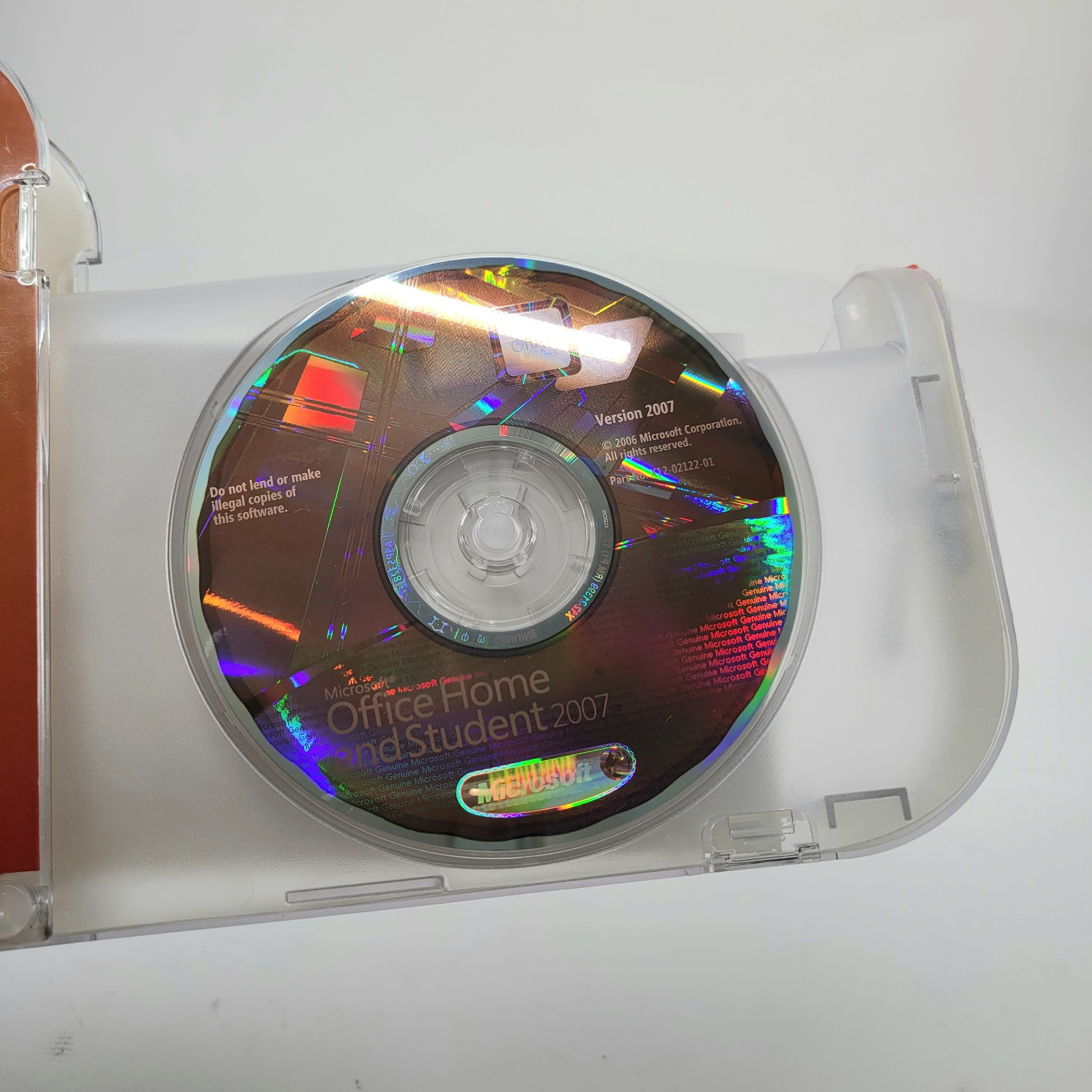Microsoft Office 2007 Home and Student Disc In Original Case With Product Key #2