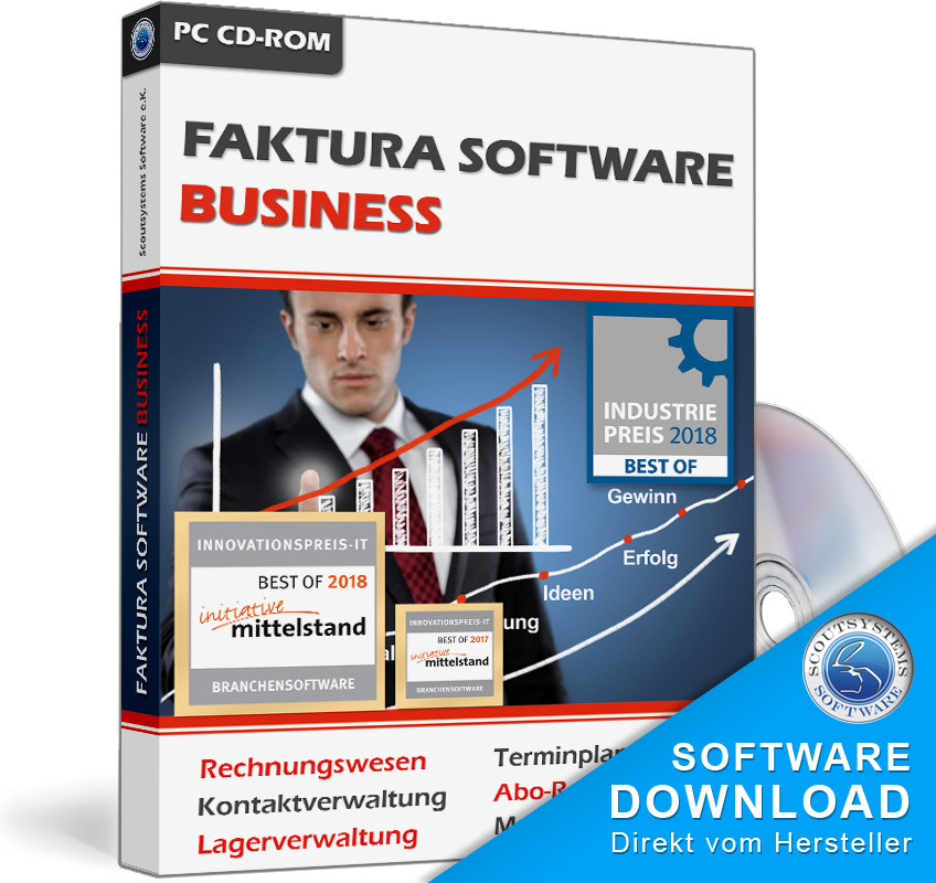 Invoice business software invoice program as download version at a special price