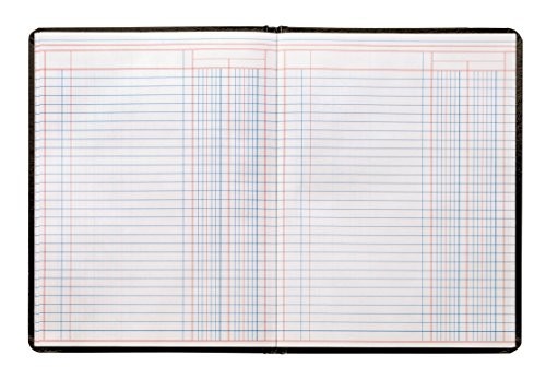 Easy to Use Account Book, Black (ARB8002M) 1 Pack