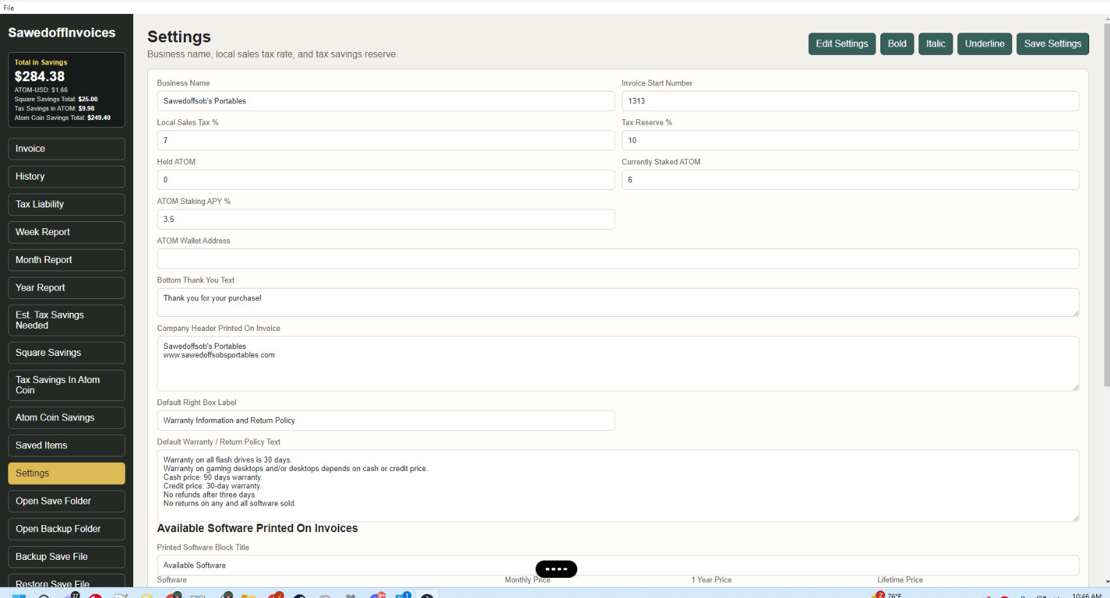 My Invoice Quick Easy Books Invoice Fresh Tax Savings Bookkeeping Software 1 YR