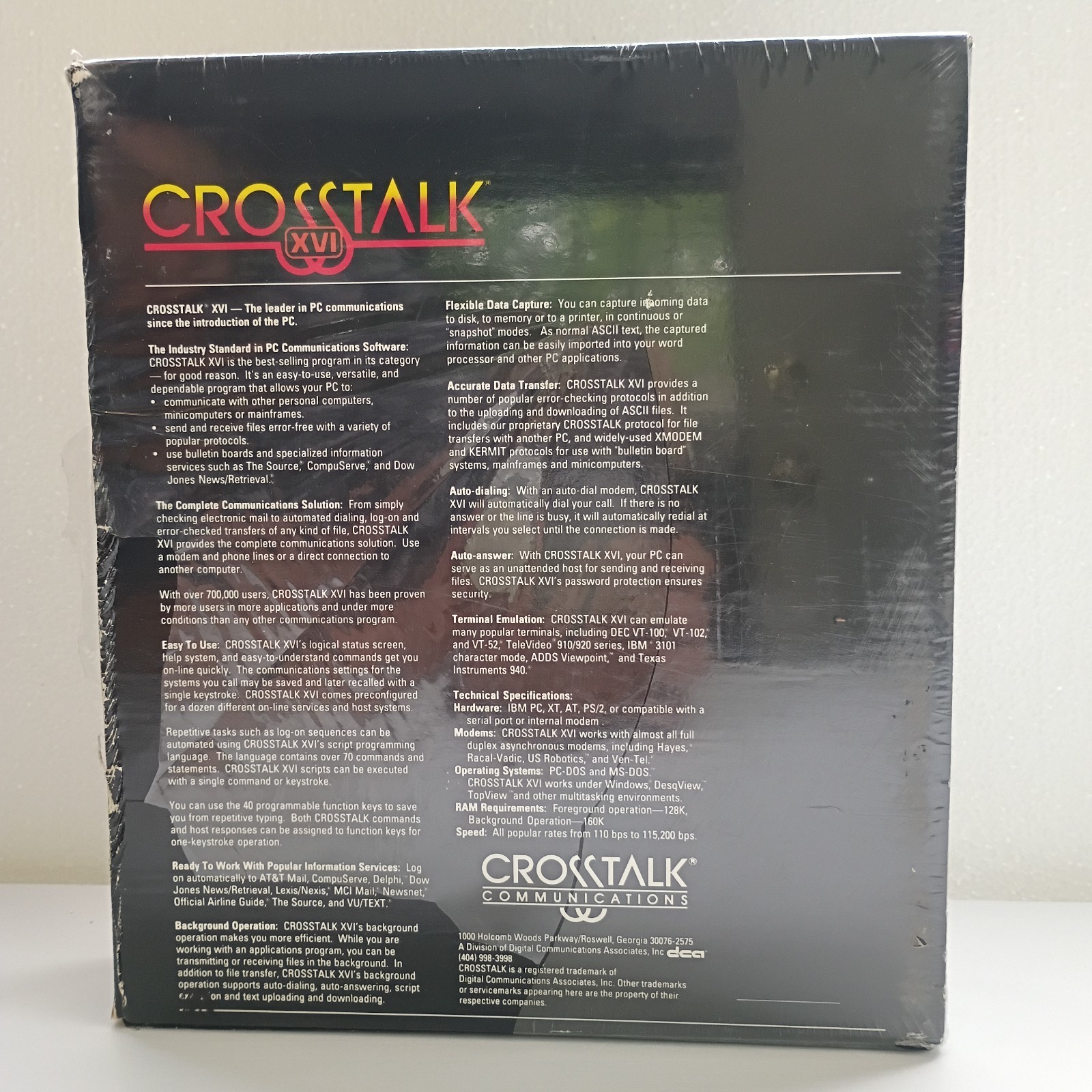 Crosstalk XVI Data Communication Software, 3.5″ Disks For IBM Vintage NOS Sealed
