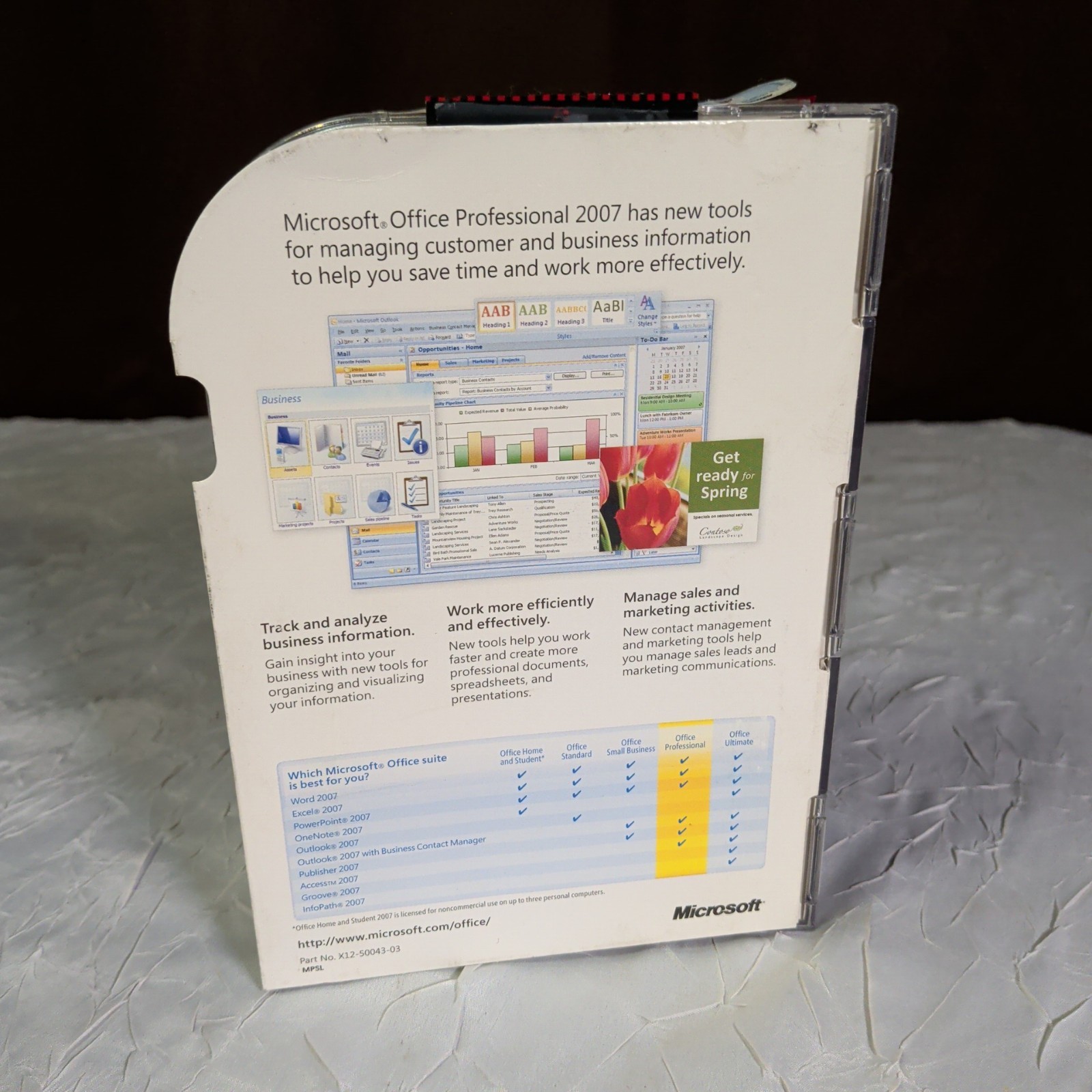 Microsoft Office 2007 Professional Full English Retail Version w/ Product Key