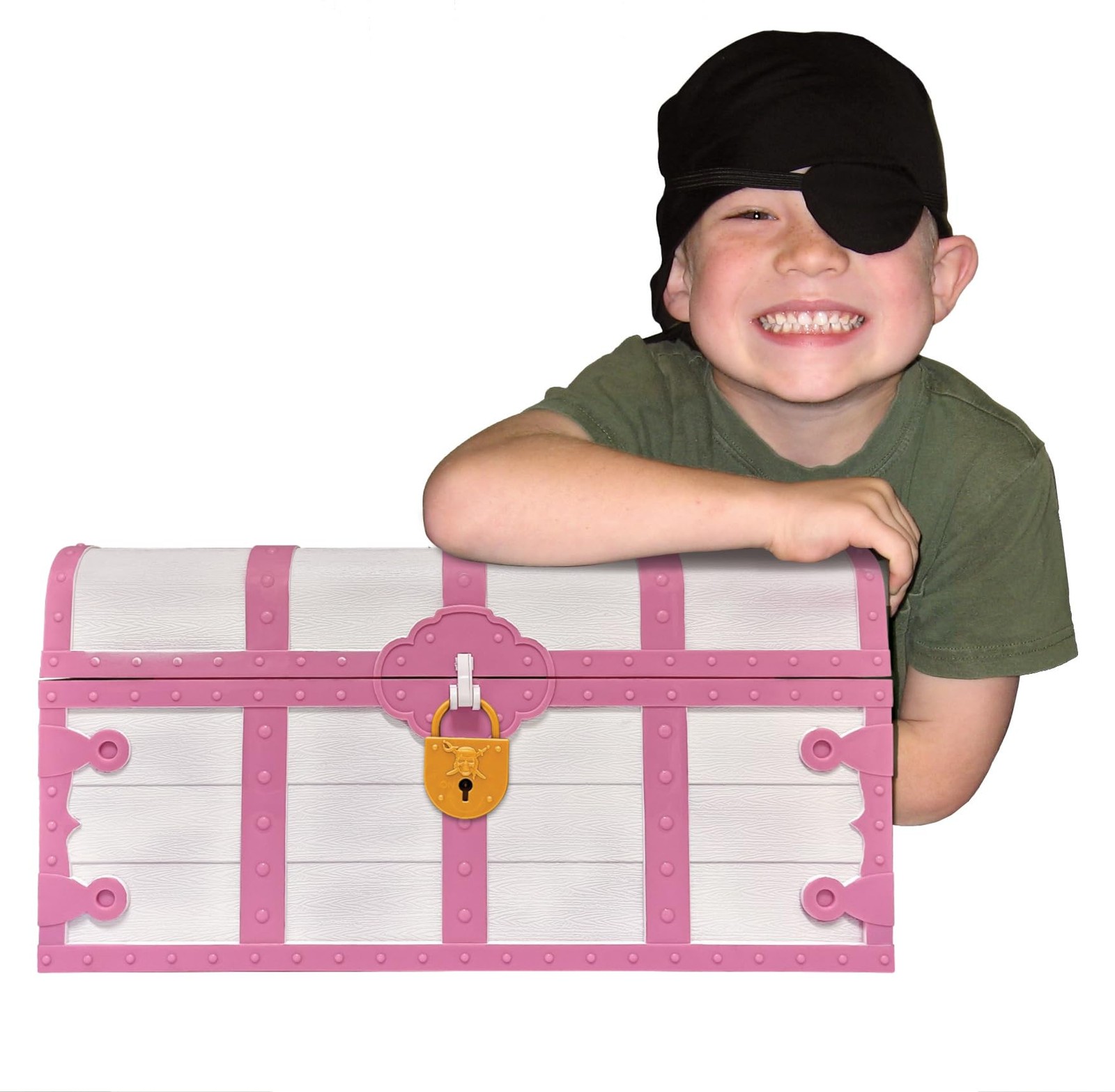 Teacher Created Resources Pink And White Treasure Chest Lock And Key Tcr6055