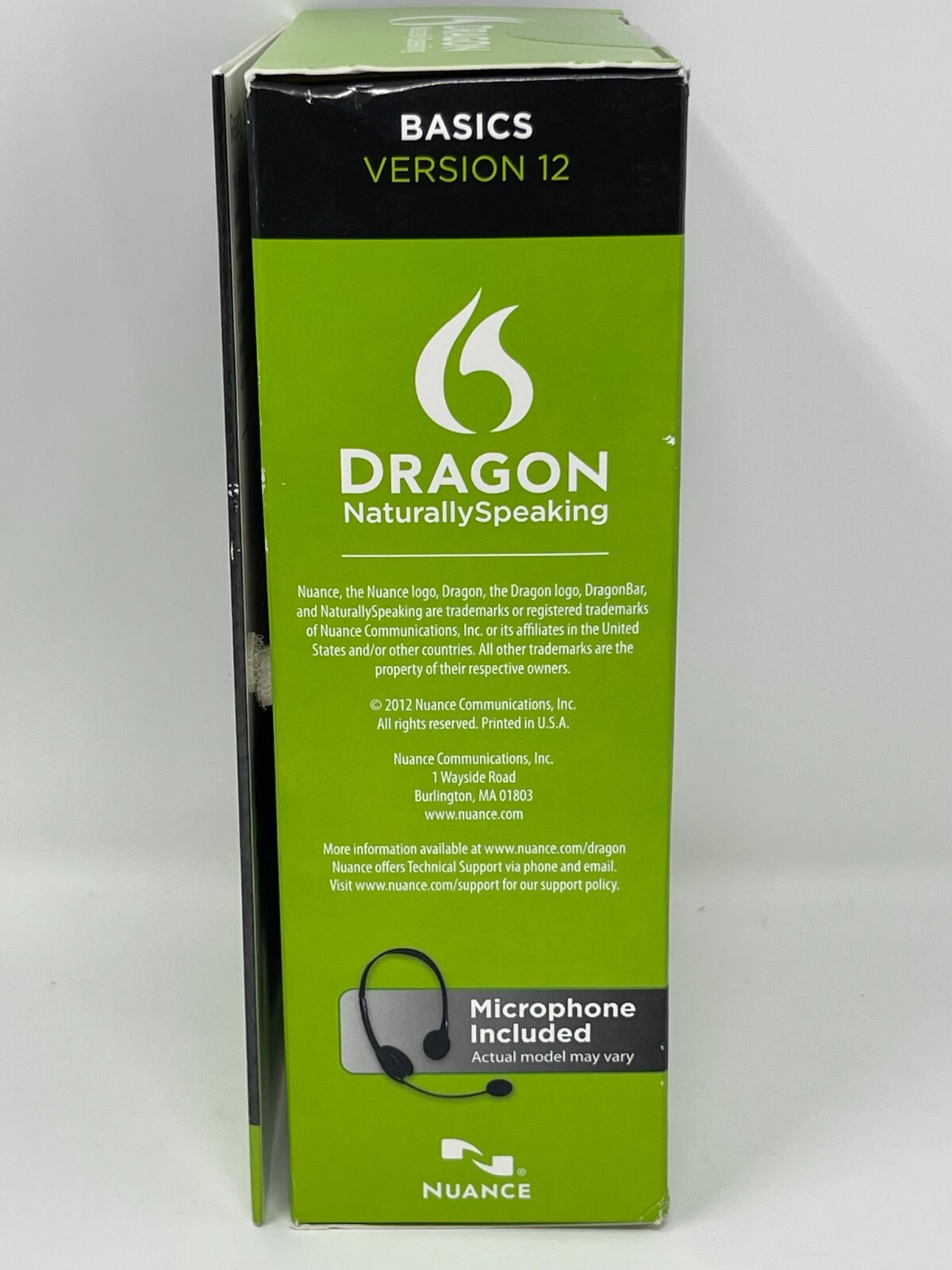 Nuance Dragon NaturallySpeaking 12 Basic Speech Recognition Software App Windows