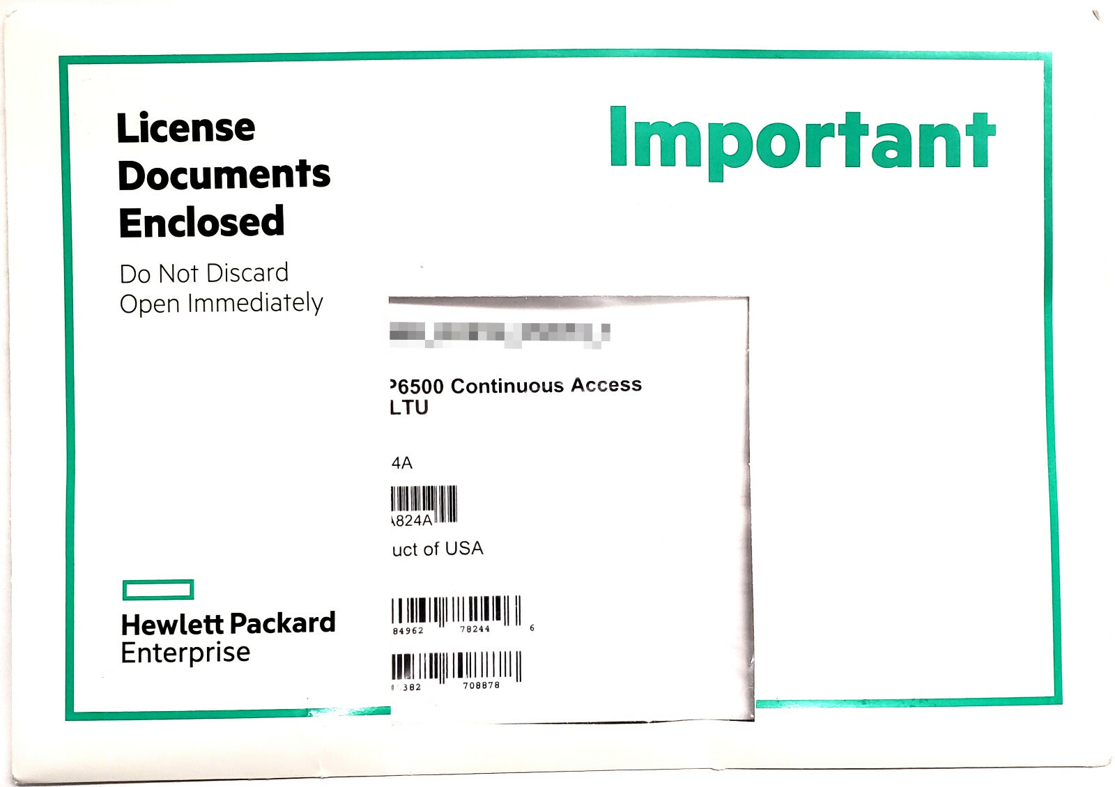 HPE P6500 Continuous Access Software LTU License