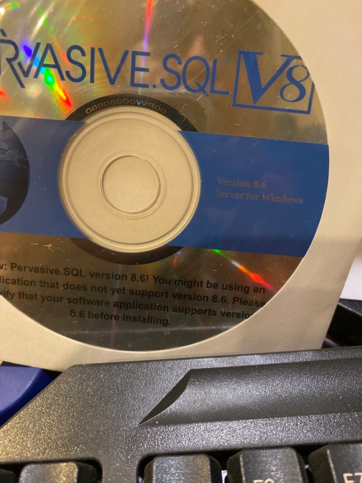 NEW 2 CDs Pervasive.SQL Server version 8.6 for Windows Server and Workgroup