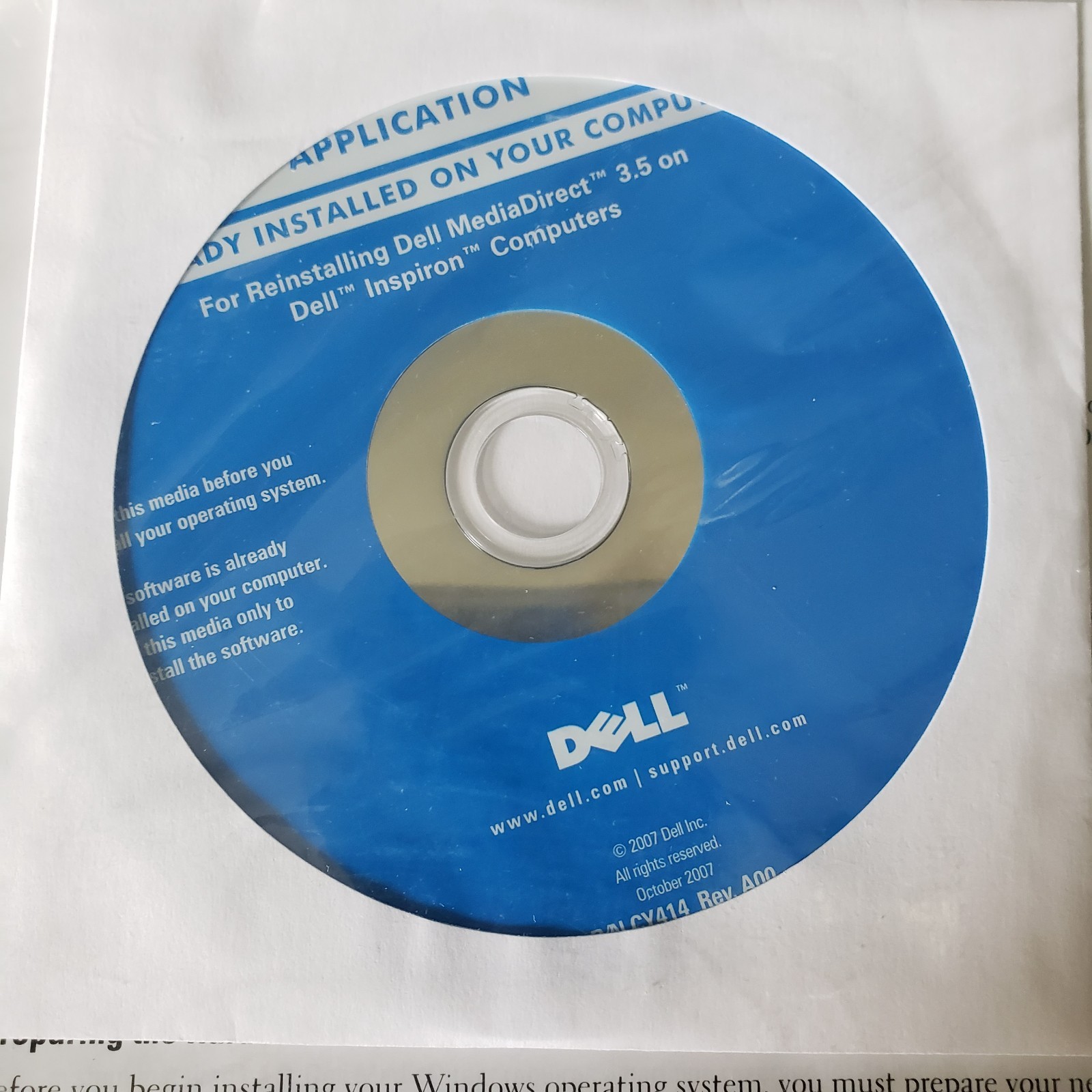 Dell Drivers and Utilities Reinstallation DVDs for Inspiron 1526 Most NEW SEALED