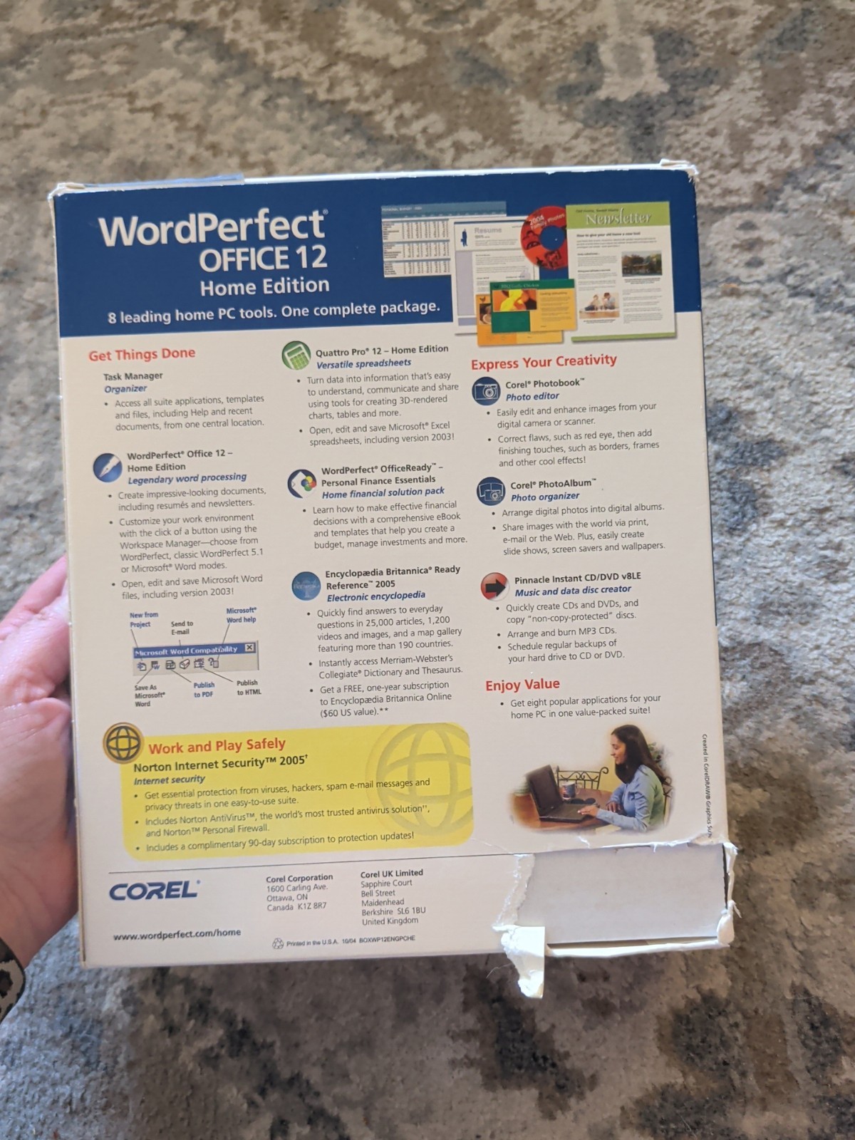 VINTAGE WordPerfect Office 12, *NEW* Open Box