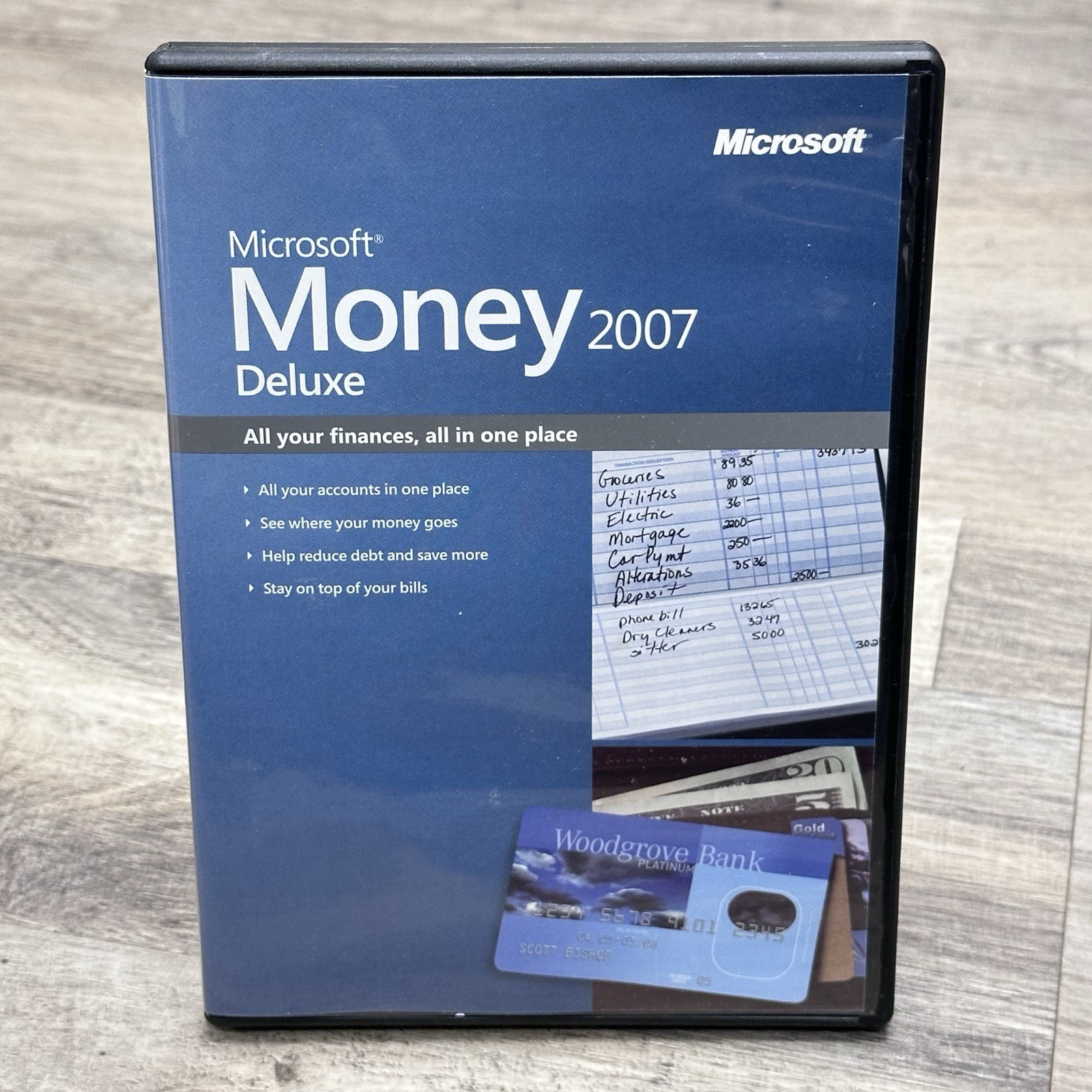 Microsoft Money Deluxe 2007 Windows Accounting Finance Complete W/ Box