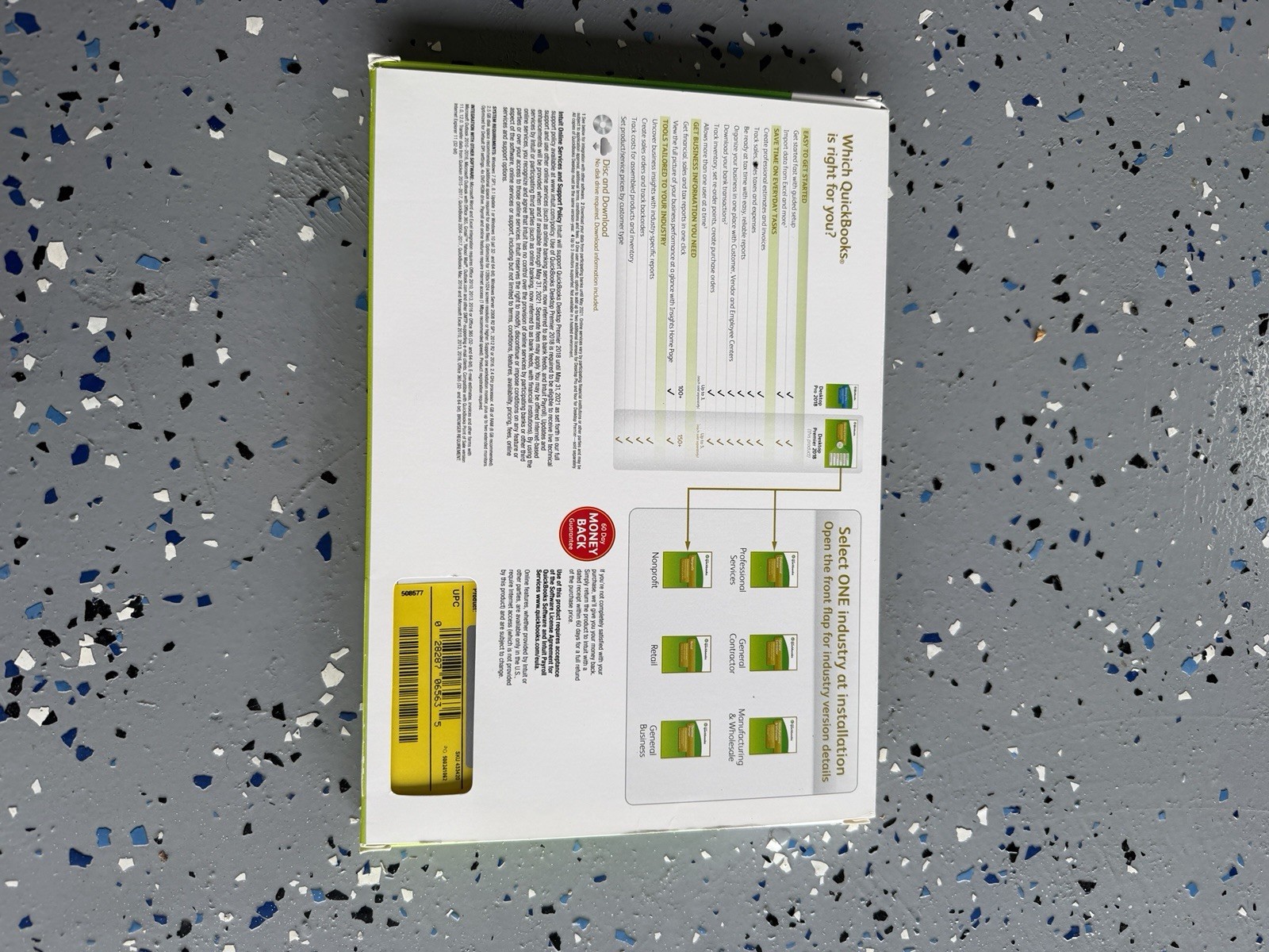QuickBooks Desktop Premier 2018 Windows 10 & 11 Retail -NO SUBSCRIPTI0N- SEALED