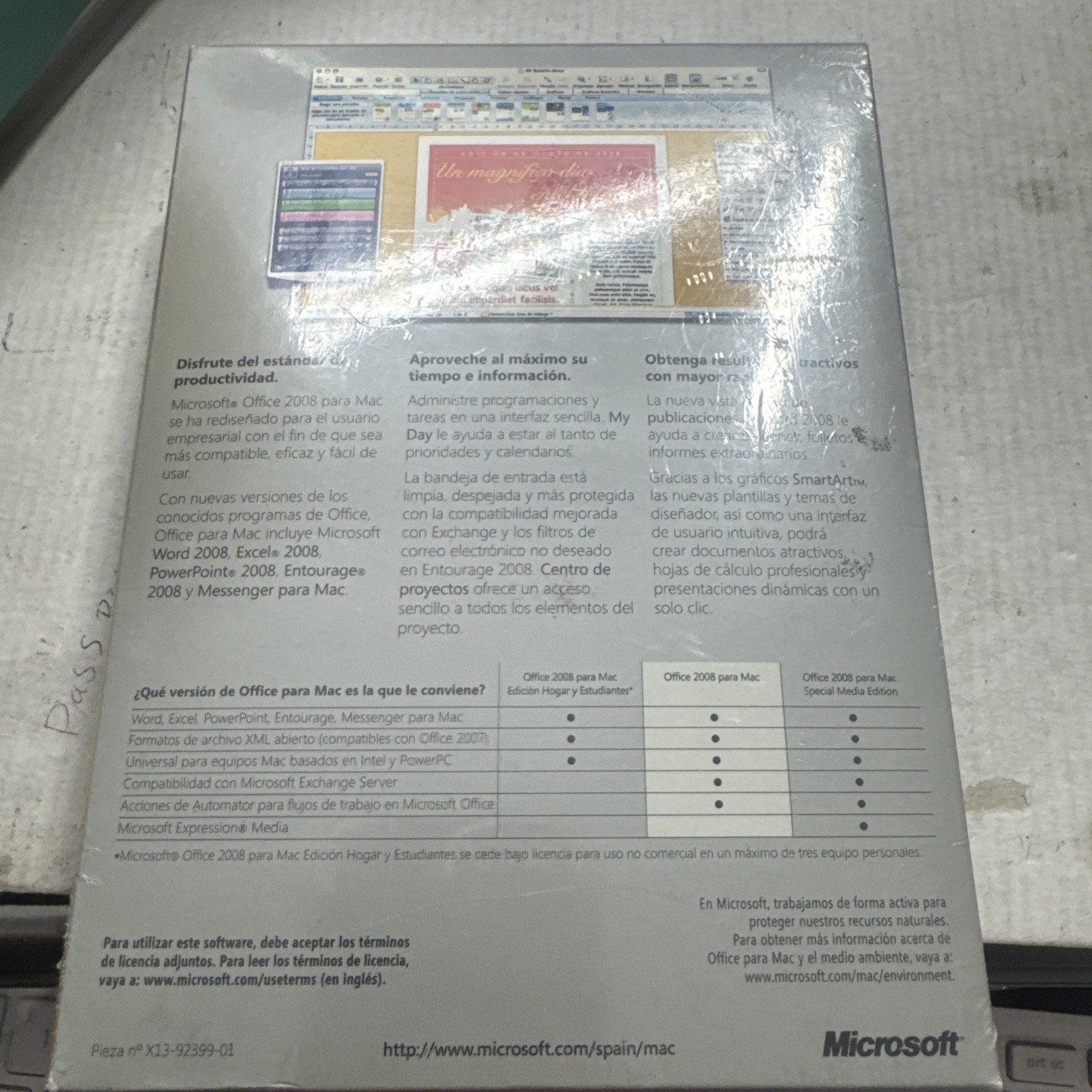 Microsoft Office 2008 for MAC Full Retail with Product Key