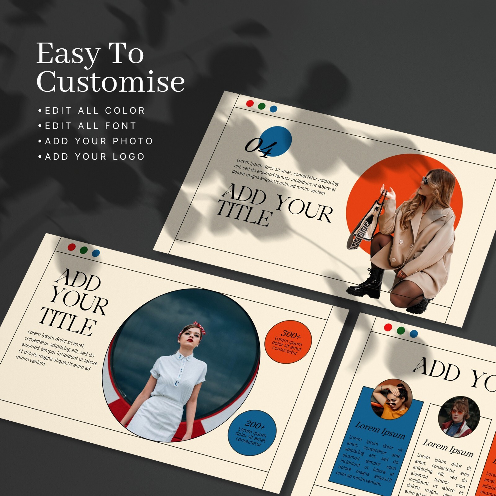 Retro Minimalist PowerPoint Template – Clean Modern Aesthetic Pitch Deck