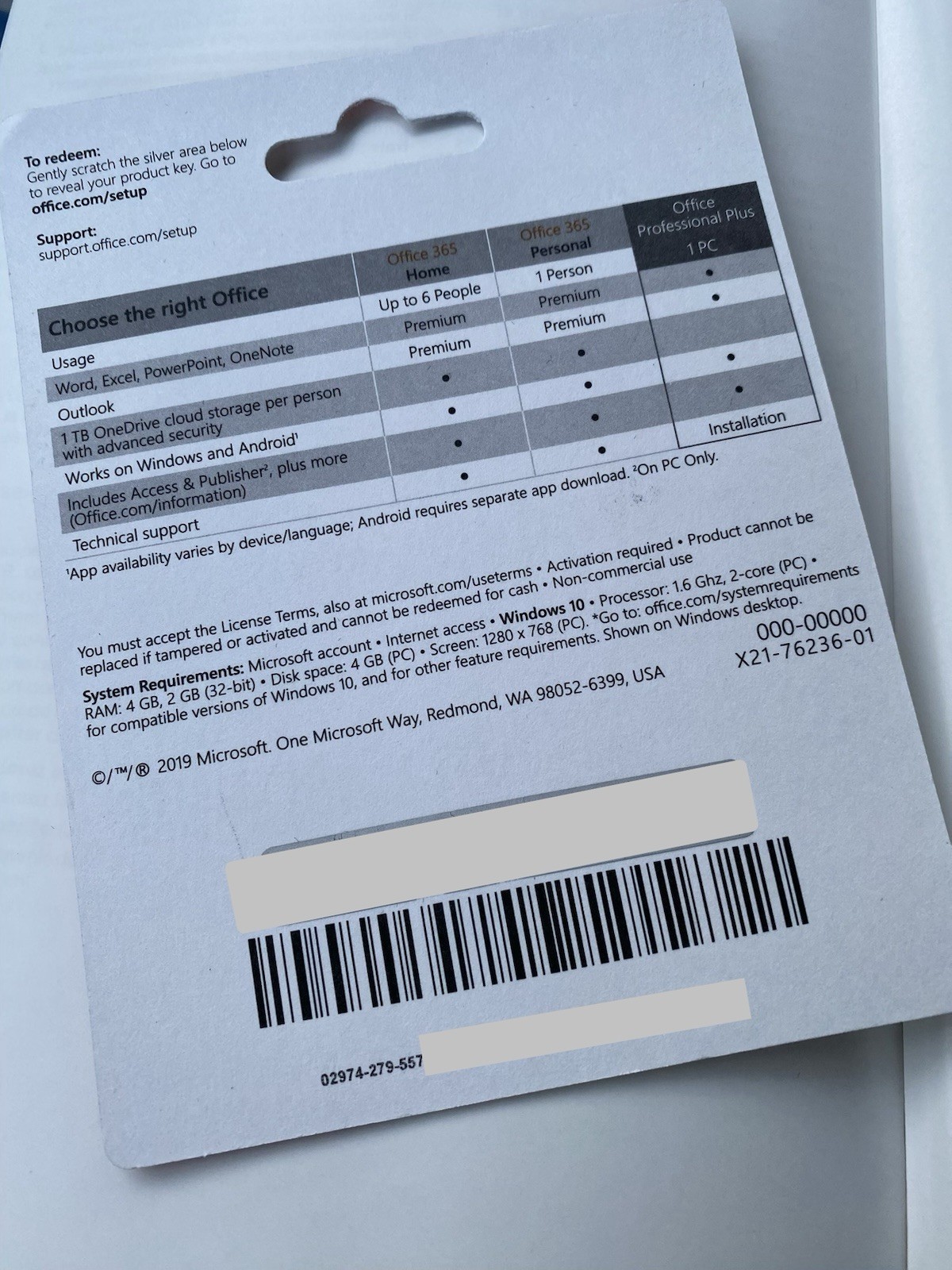 Microsoft Office Pro Plus 2019 Lifetime 1 PC Genuine retail