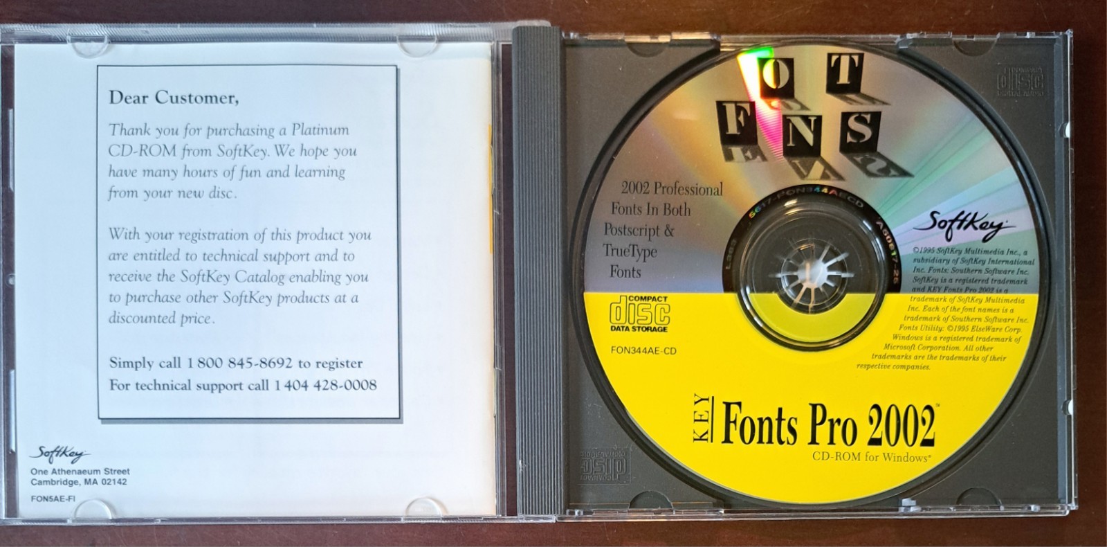 Softkey Key Fonts Pro 2002 Fonts, 1995, Copy And Paste Into Any Folder, PC/MAC