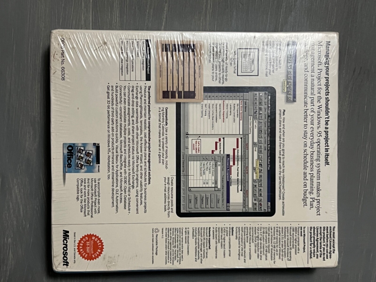 Microsoft Project Designed For Windows 95_Academic Use