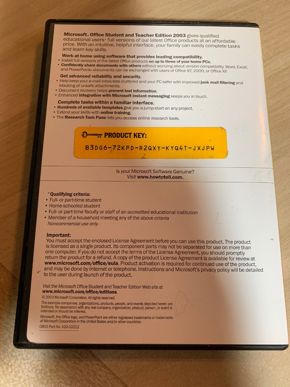 Microsoft Office Student and Teacher Edition 2003