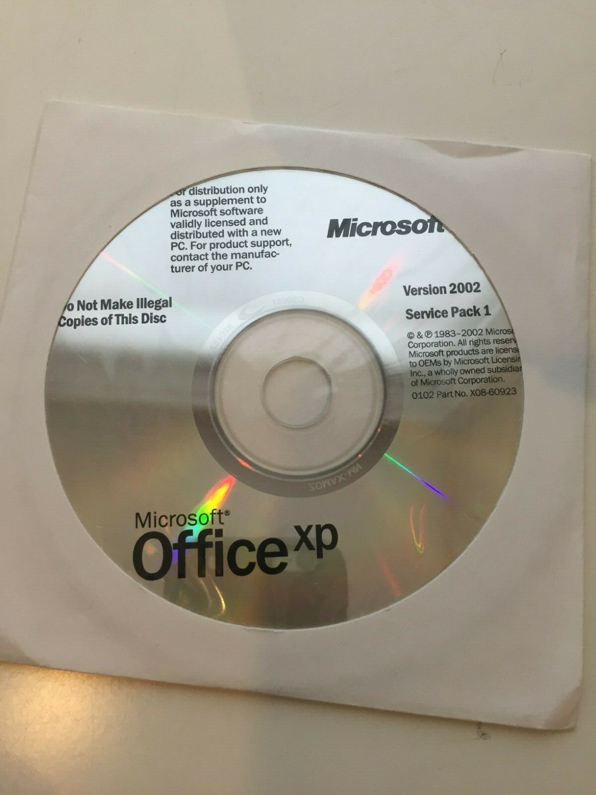 Microsoft Office XP Small Business (Version 2002) with service pack