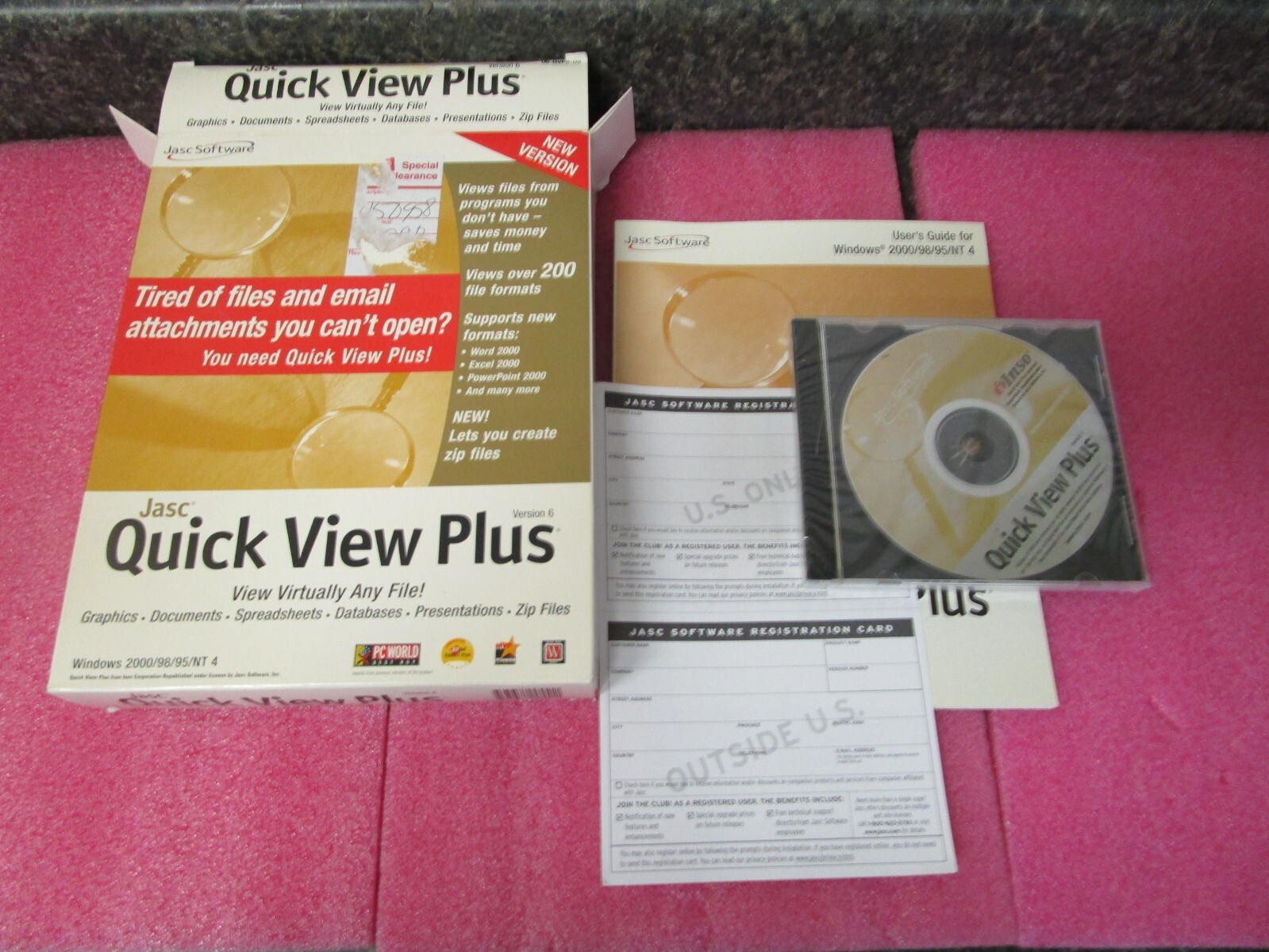 Jasc Quick View Plus Version 6 in Retail Box, CD is Factory Sealed in Case