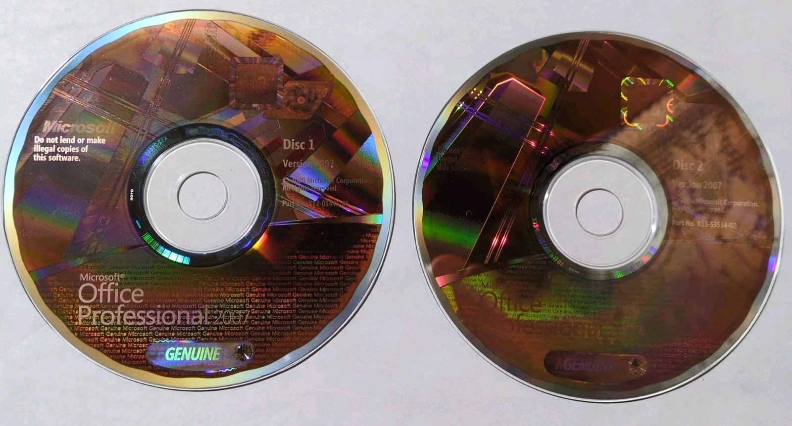 Microsoft Office 2007 Professional Full English Retail Version MS Pro