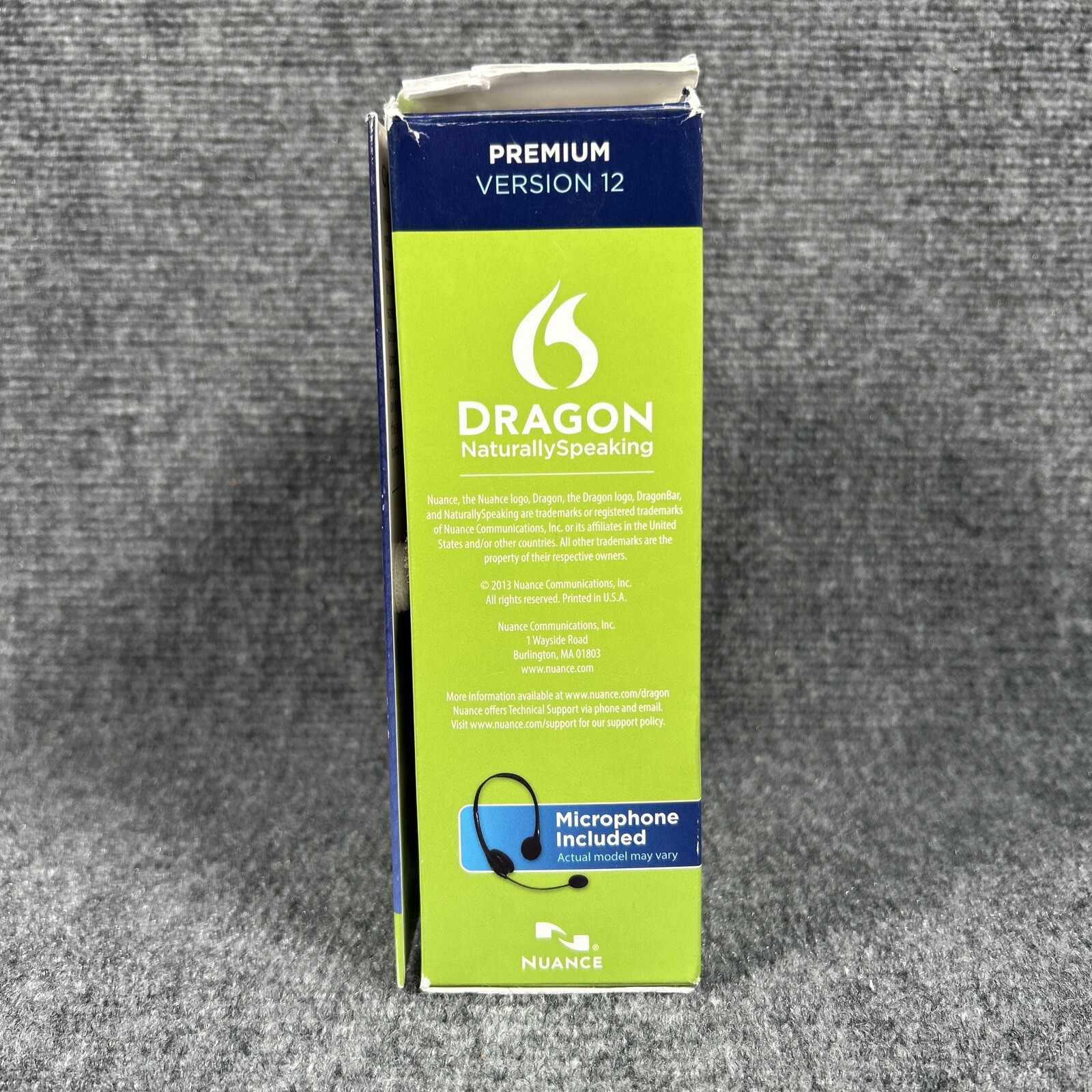 Nuance Dragon NaturallySpeaking Version 12 Premium (Retail) for Windows Open Box