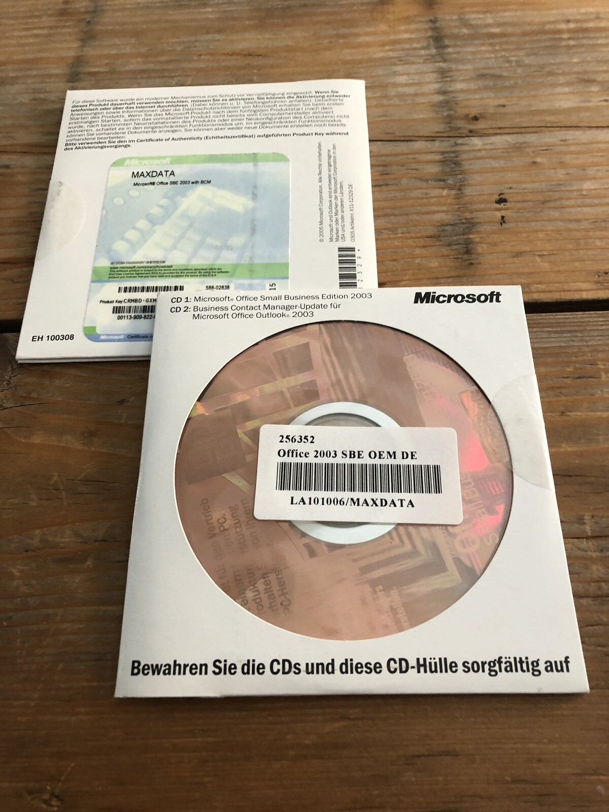 Office Small Business Edition 2003 SB German, Full Version with VAT Invoice