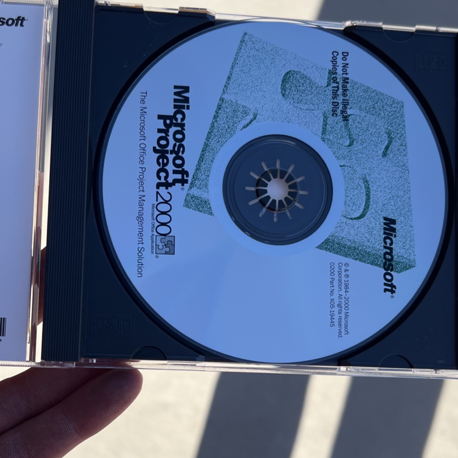 Microsoft Project 2000 Project Management Software CD X05-19435 for Windows
