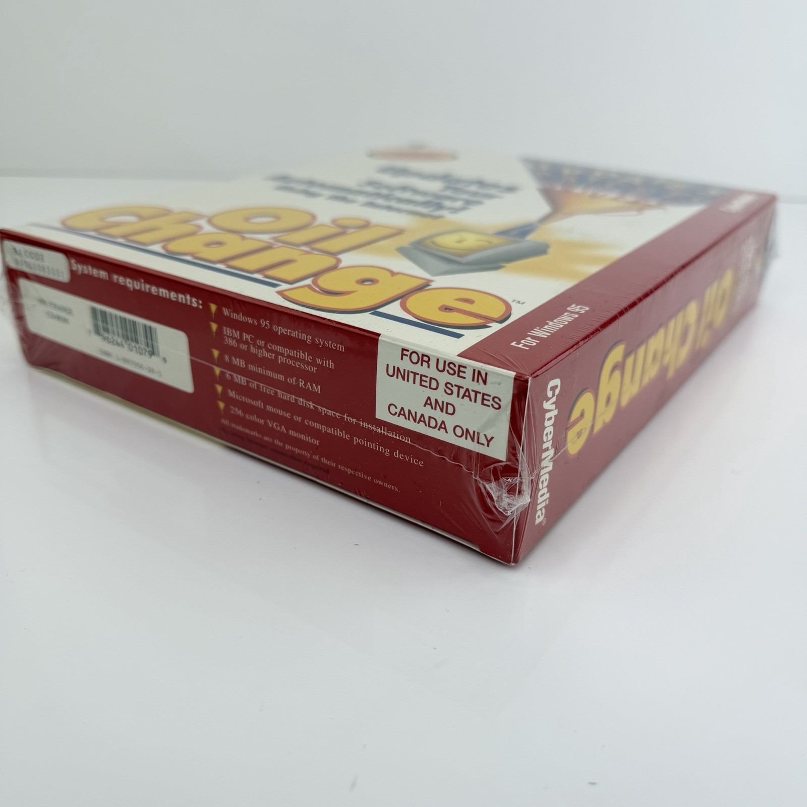 Vintage CyberMedia Oil Change Software – PC Windows 95 – NEW SEALED Box