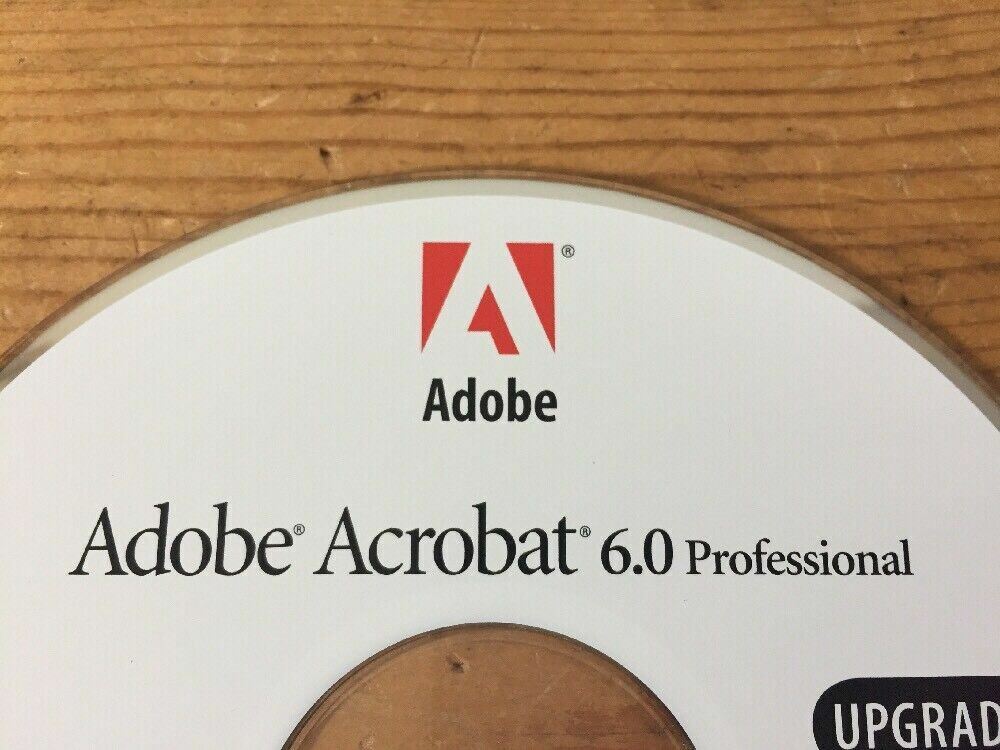 2003 Acrobat 6.0 Professional Software Upgrade Installation CD For Macintosh Mac