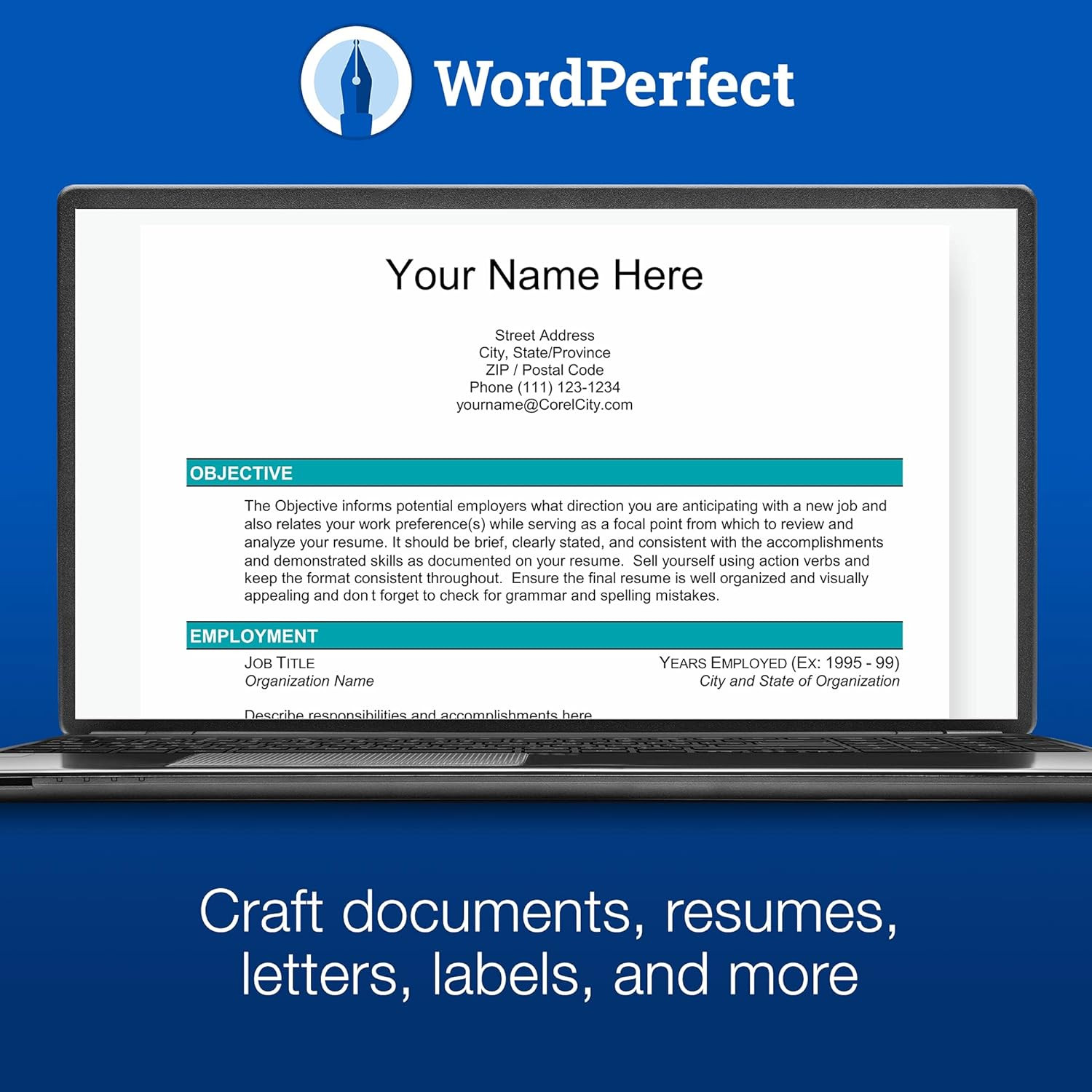 Wordperfect Office Home & Student 2021 | Office Suite of Word Processor, Spreads