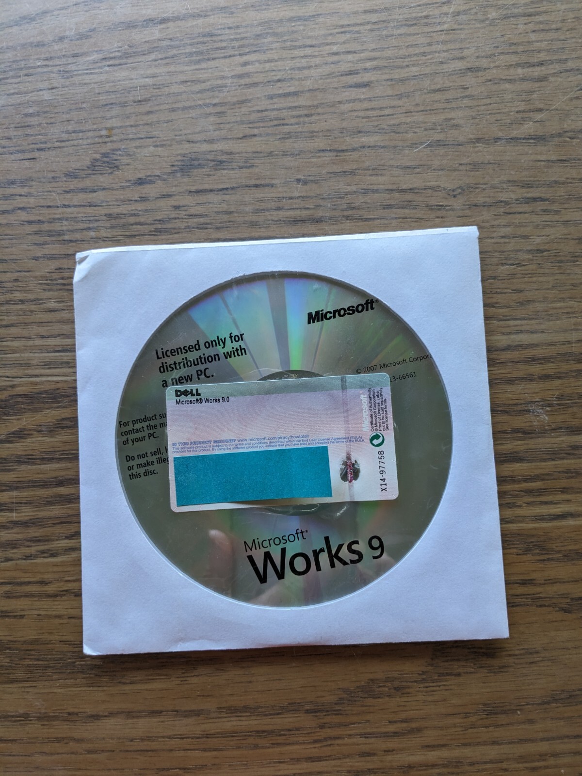 NEW Microsoft Works 9 CD for Windows 3.1 & XP