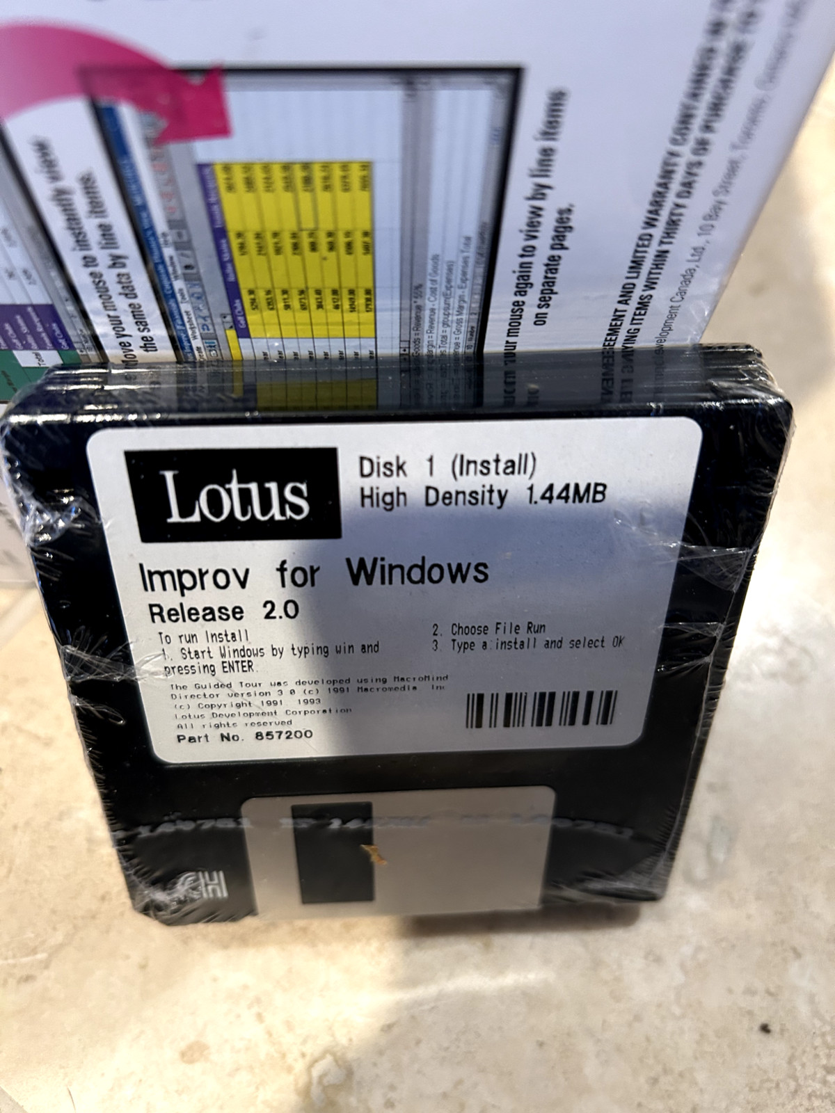 Lotus Improv Spreadsheet For Microsoft Windows – 2.0 – floppy disk 3.5