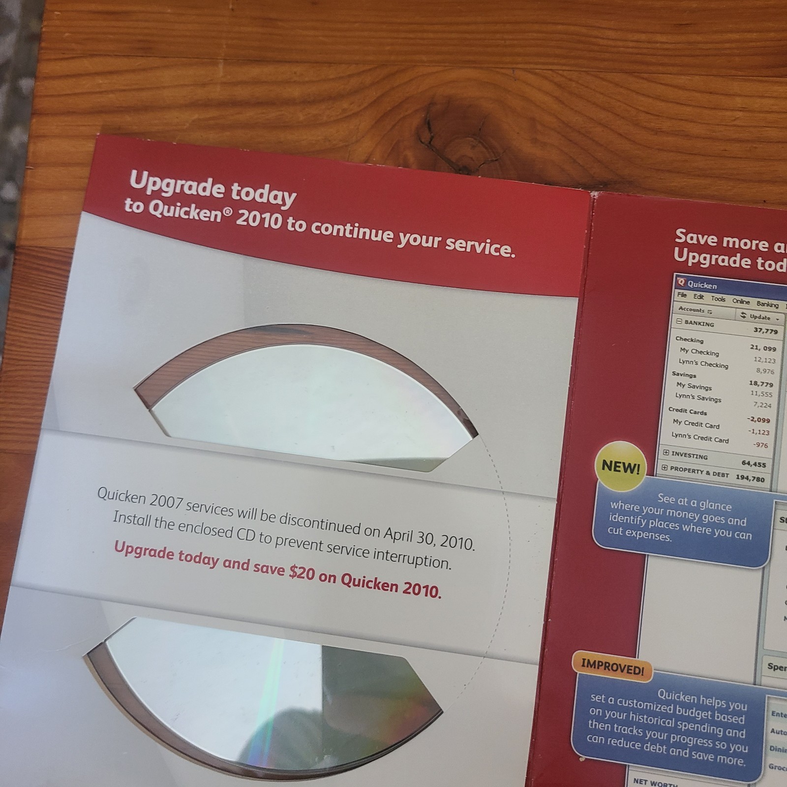 Intuit Quicken 2010 Upgrade Software CD Windows