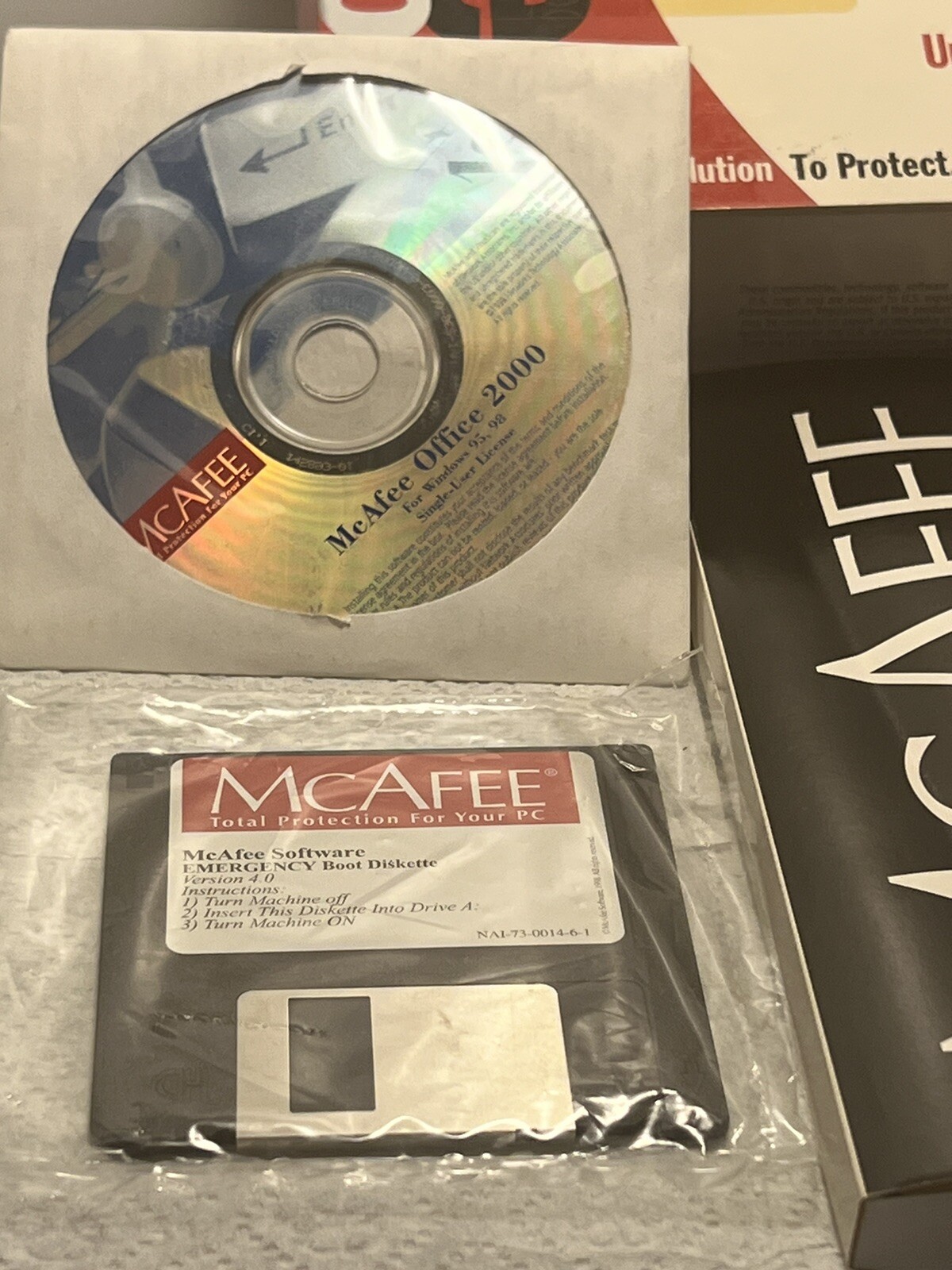 McAfee Office 2000 PC Utilities Protect Optimize Repair VirusScan Uninstaller