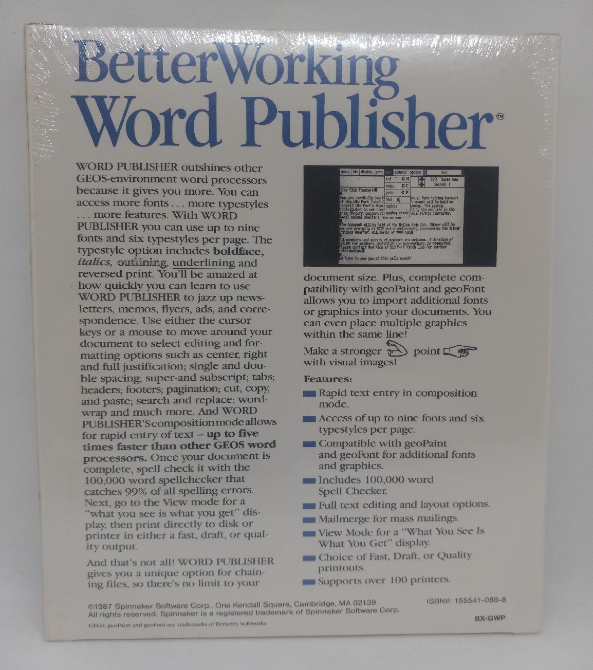Commodore 64/128 – Better Working Word Publisher * New & Sealed VTG 1987