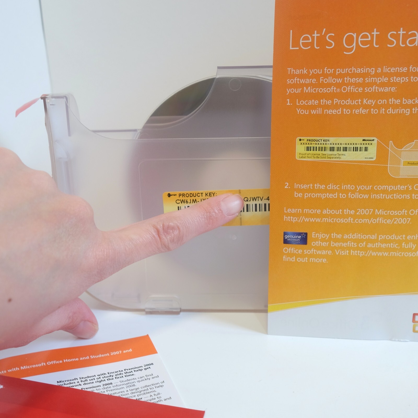 Microsoft Office Home and Student 2007 Original Retail Box with Product Key