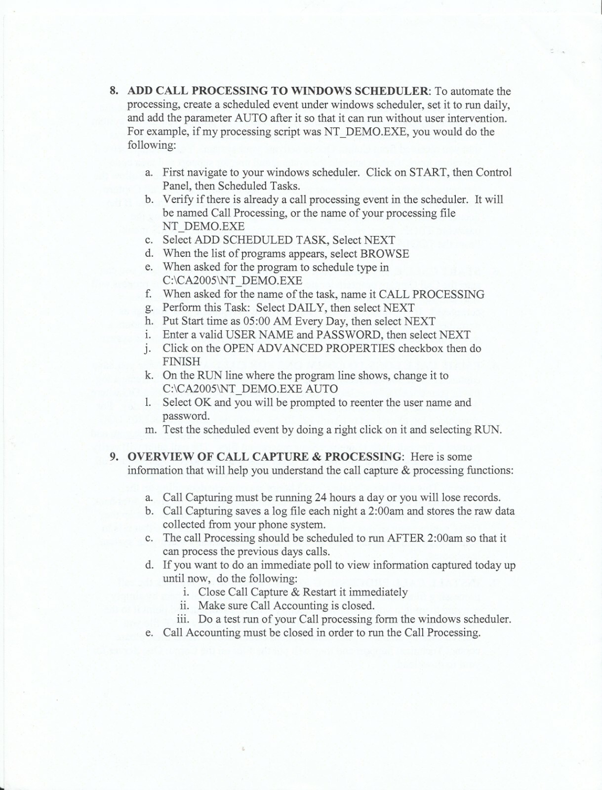 Comm One PBX CDR CALL DETAIL RECORD SMDR SOFTWARE 2005 VERSION