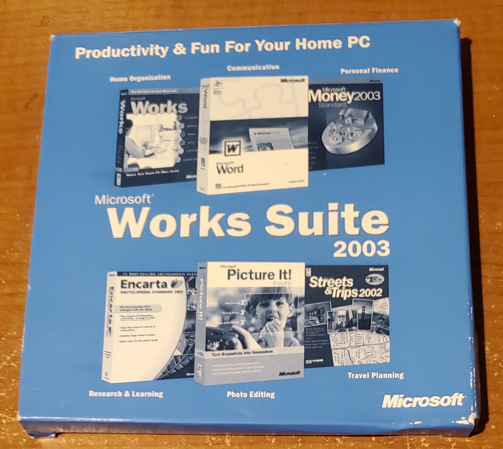Microsoft Works Suite 2003 Software Word included With Product Key 5 Discs NEW
