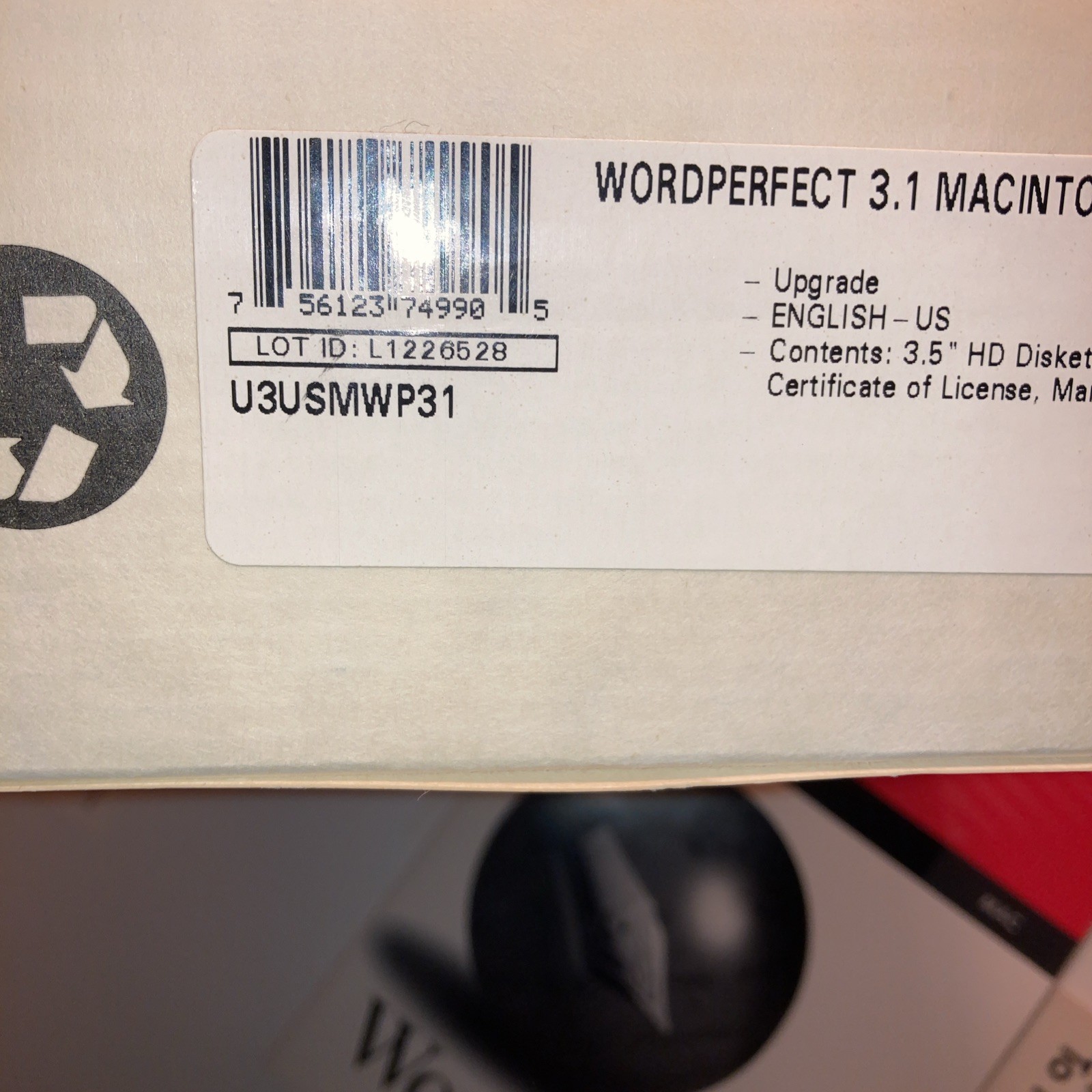 Novell Word Perfect Office Processor V 3.1 -For Macintosh 6 Discs