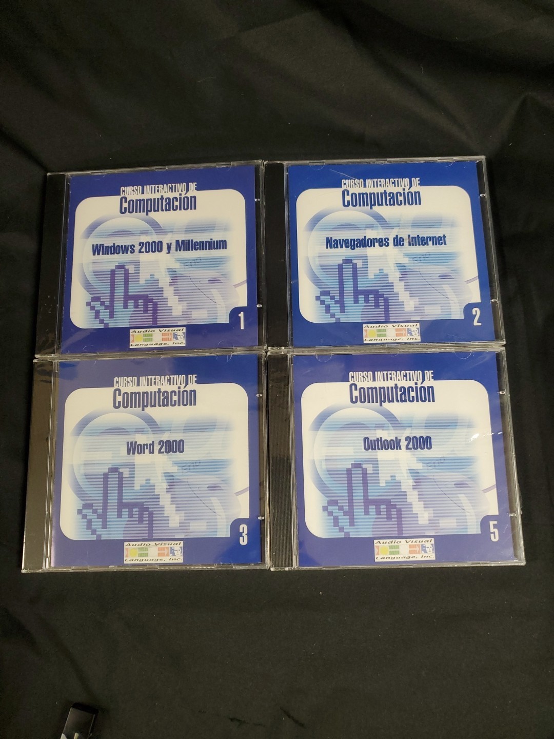 Curso interactivo de Computacion 4 CD Windows, Navegadores, Word, Outlook NEW