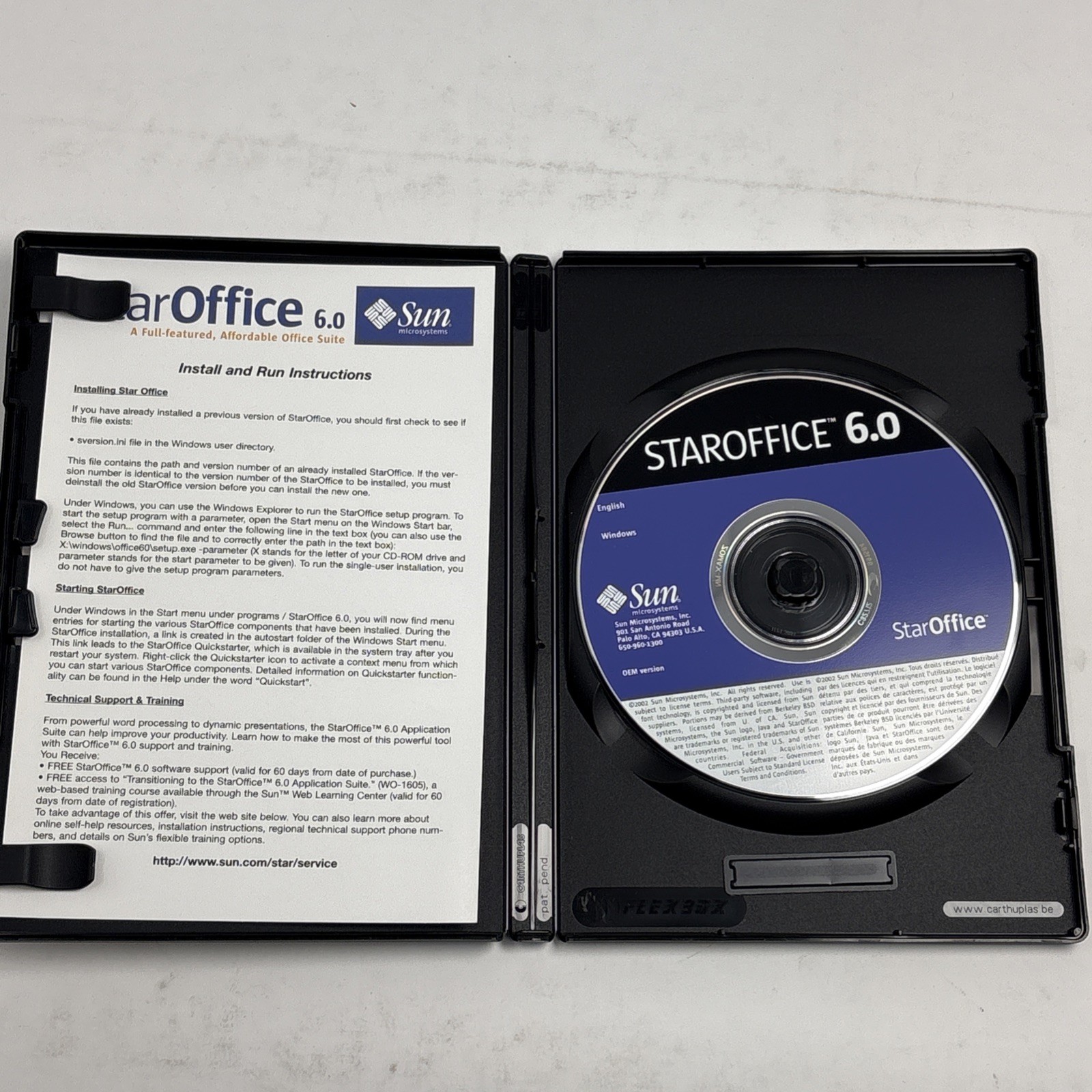 Sun StarOffice 6.0 (PC Home & Office) (CD-ROM) Windows 95– XP 2001