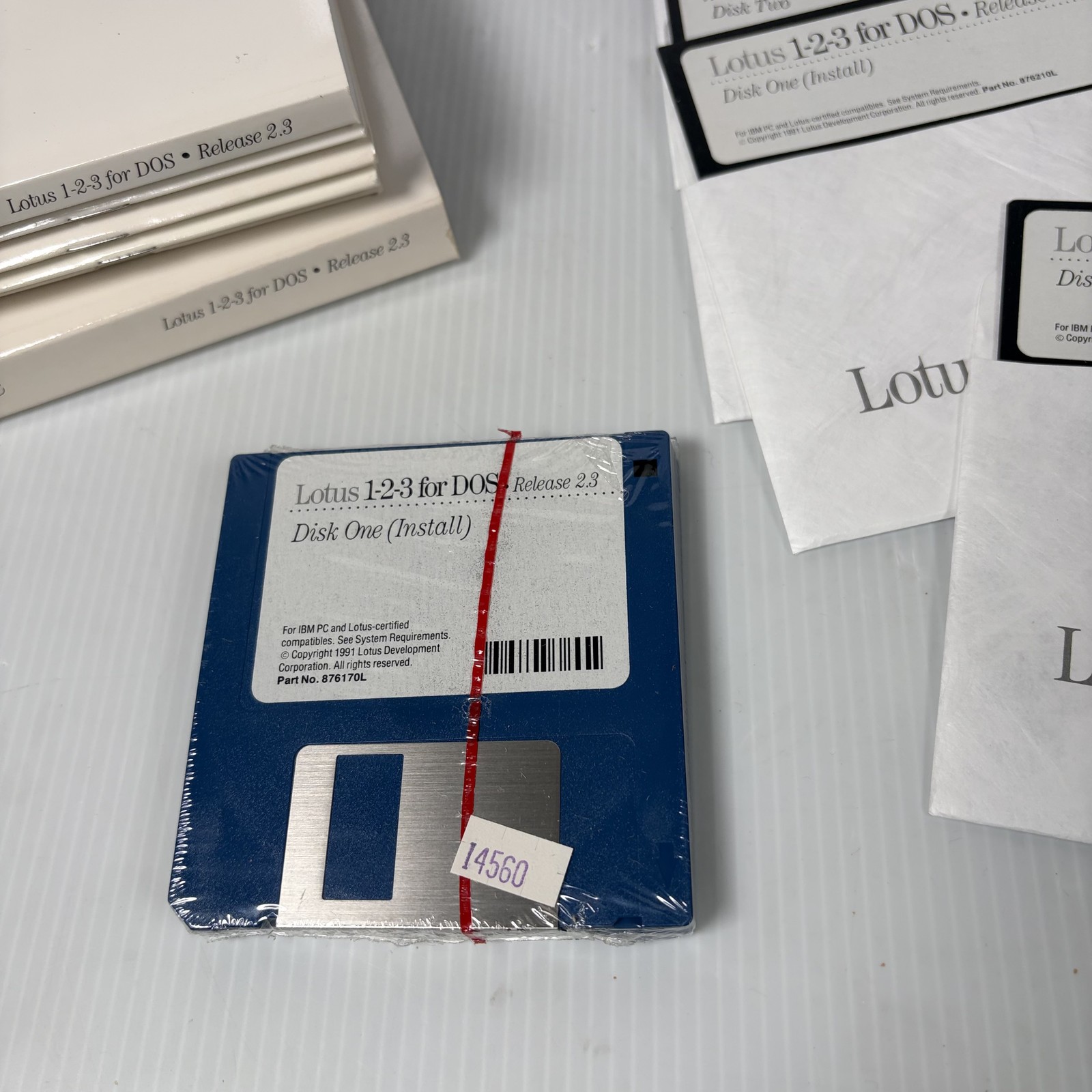 Vintage Lotus 1-2-3 for DOS Release 2.3 Spreadsheet Software