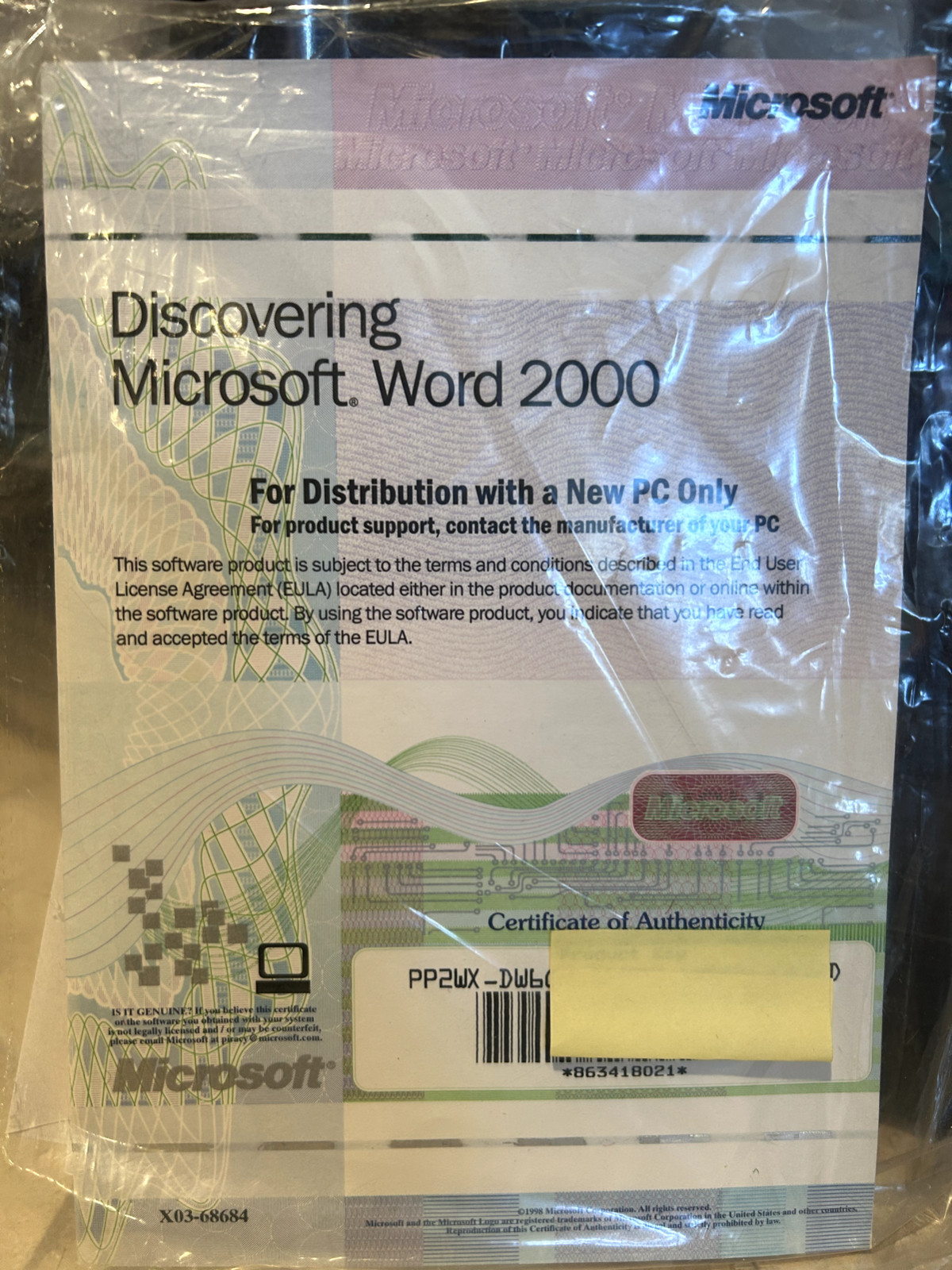 Discovering Microsoft Word 2000 w/Product Key CD-ROM Software