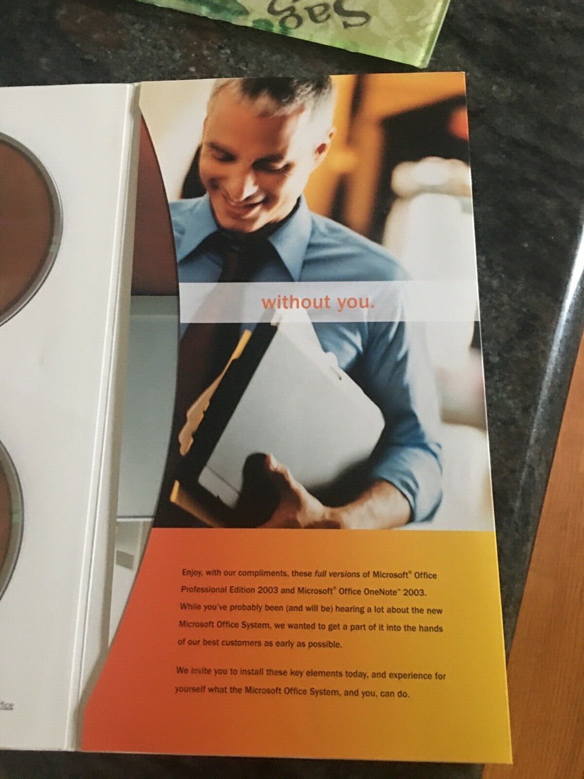 BRAND NEW AUTHENTIC Microsoft Office Professional Edition 2003, w/One Note+Keys.