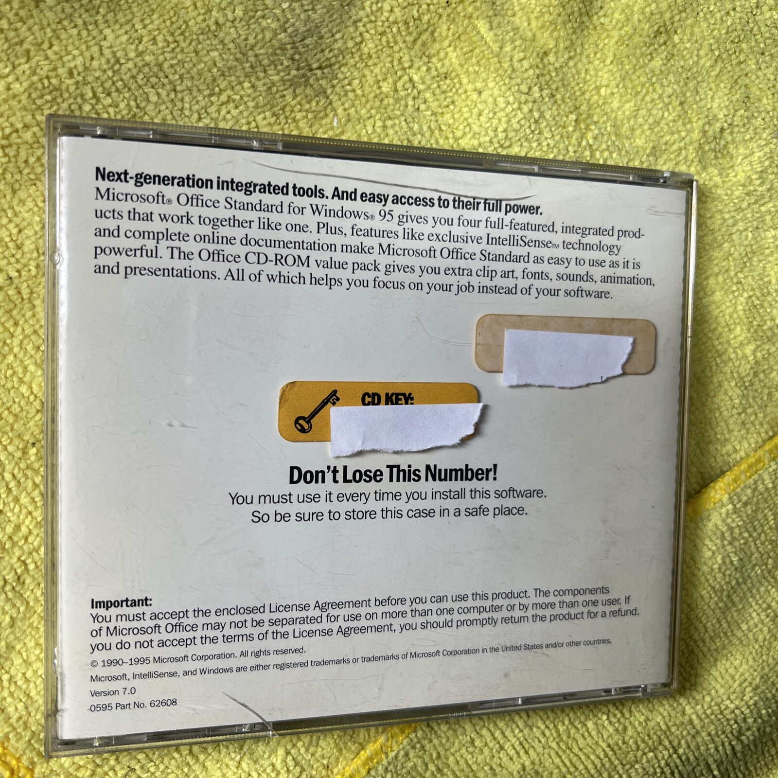 Microsoft Office Professional & Bookshelf Designed for Windows 95 with CD Key