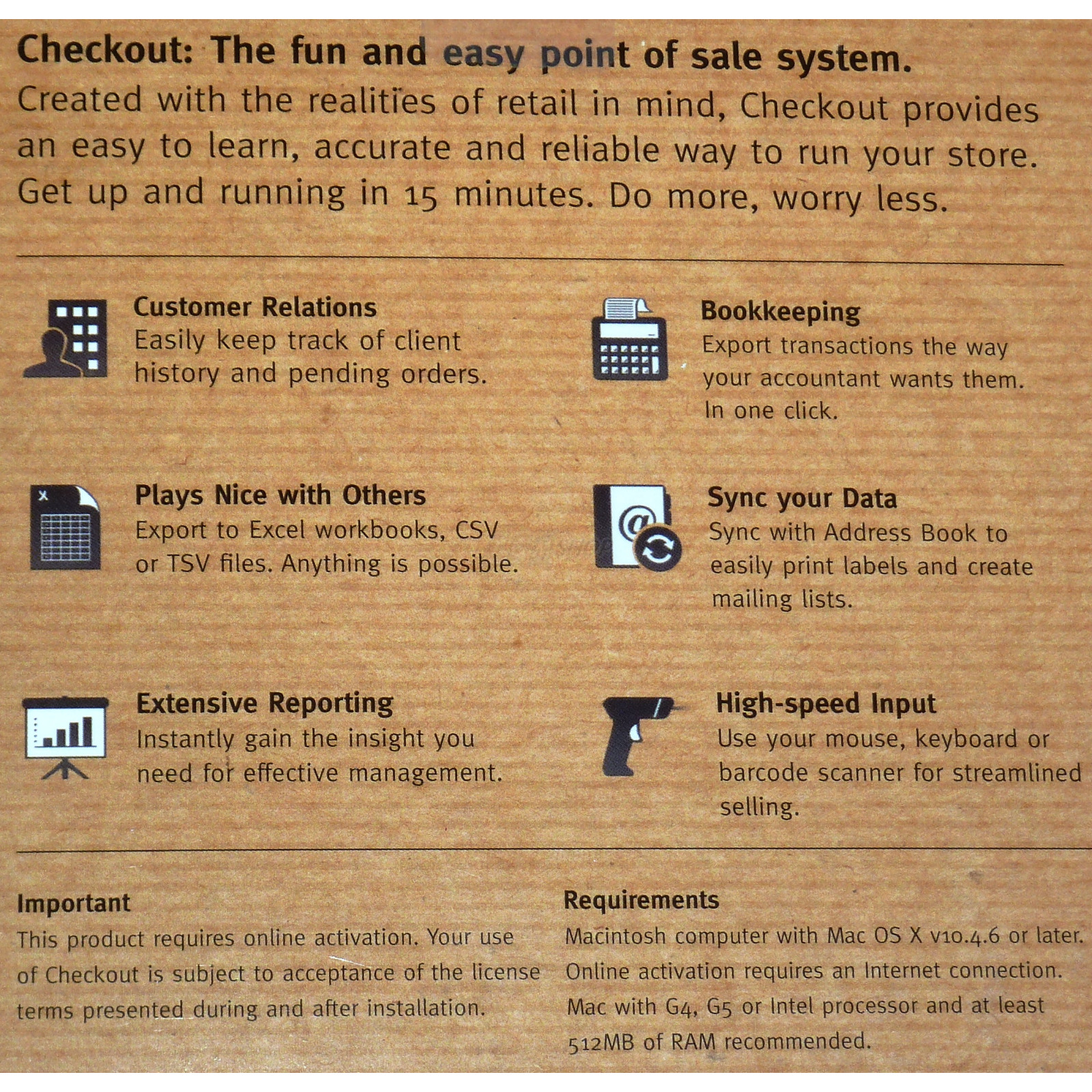 Checkout – Point of Sale – POS Mac